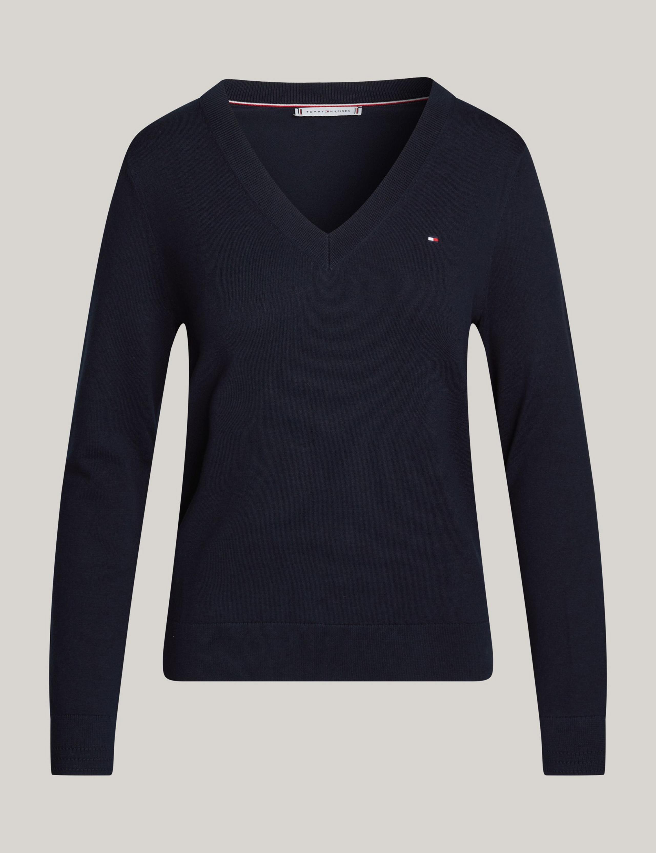 Cotton Rich V-Neck Jumper 2 of 5