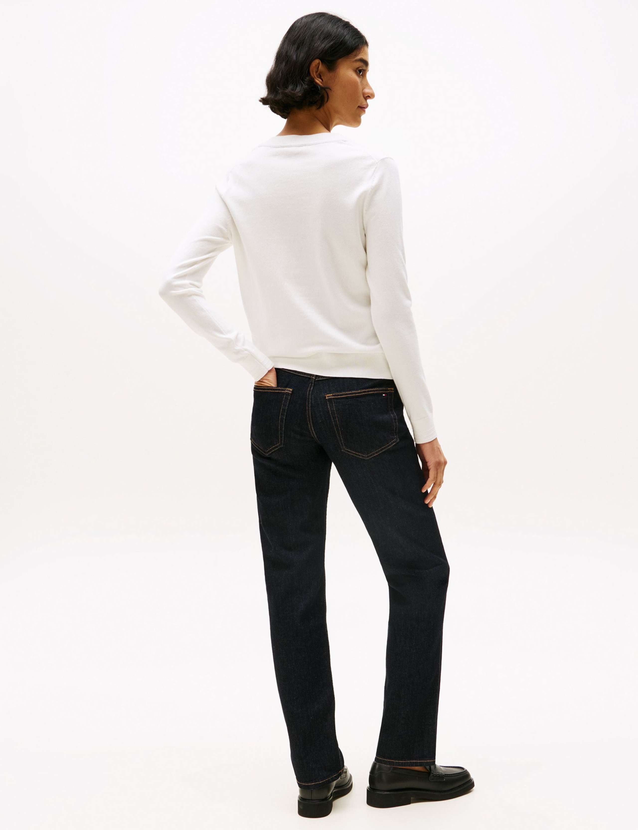 Cotton Rich V-Neck Jumper 4 of 5