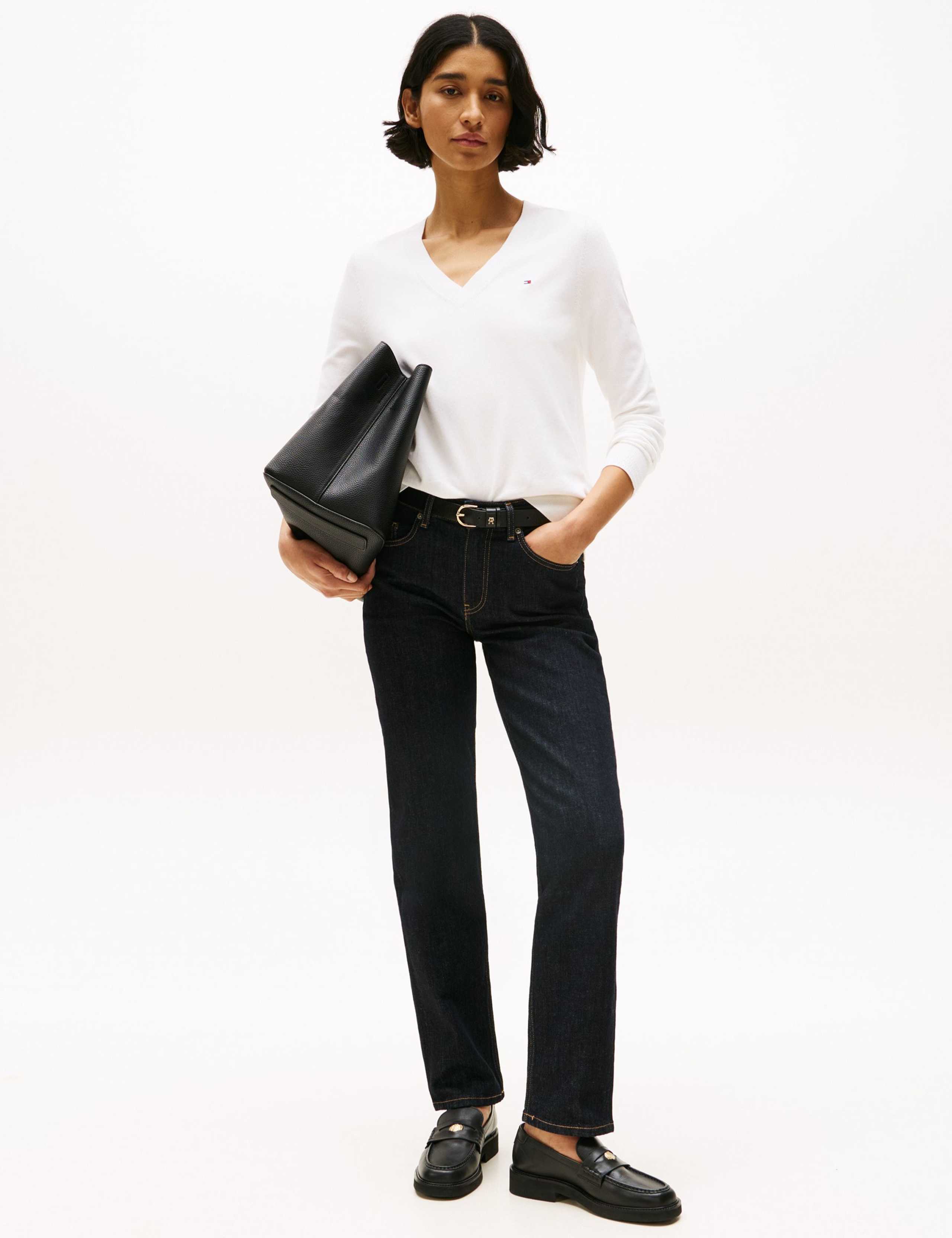 Cotton Rich V-Neck Jumper 5 of 5