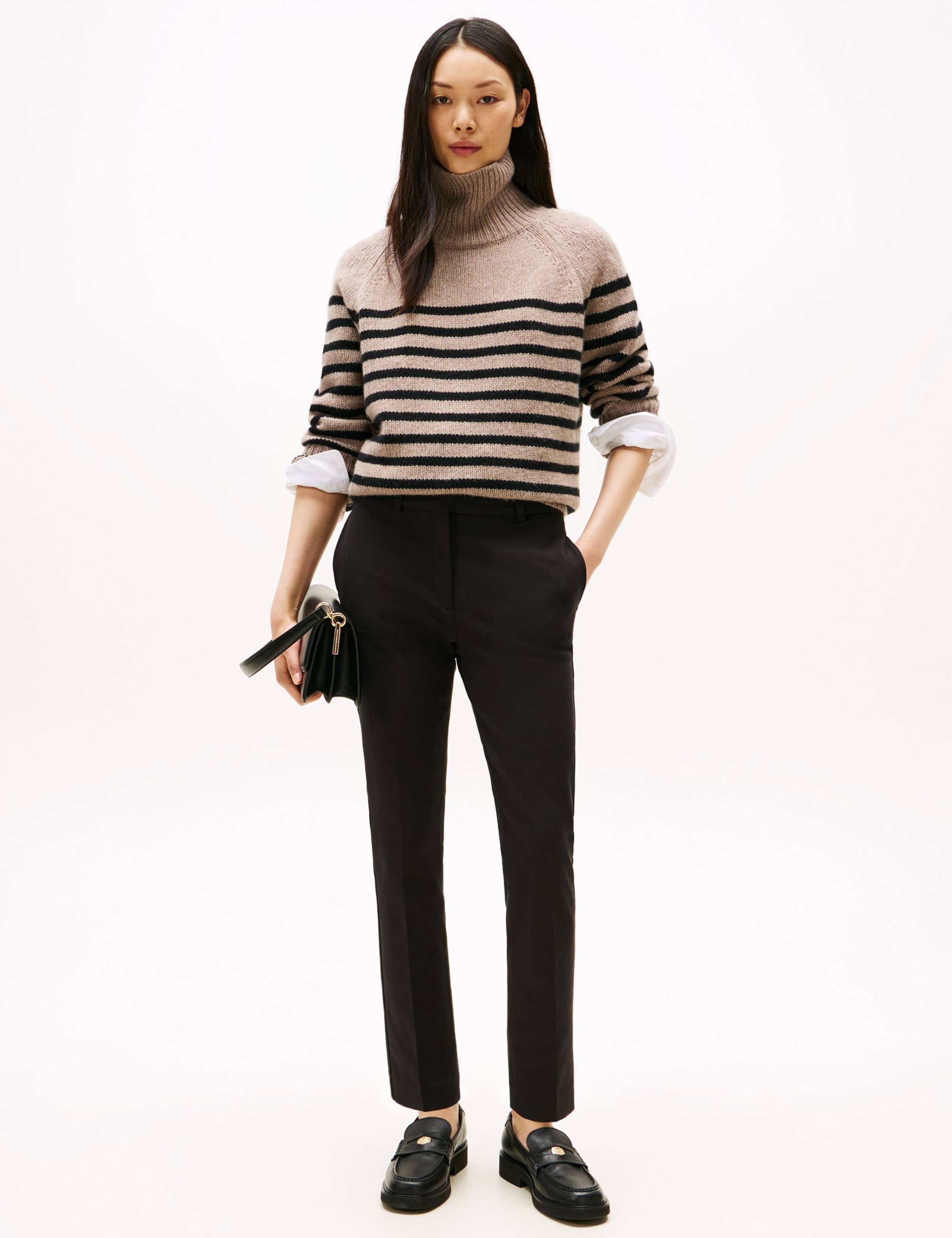 Cotton Rich Slim Fit Trousers 3 of 5