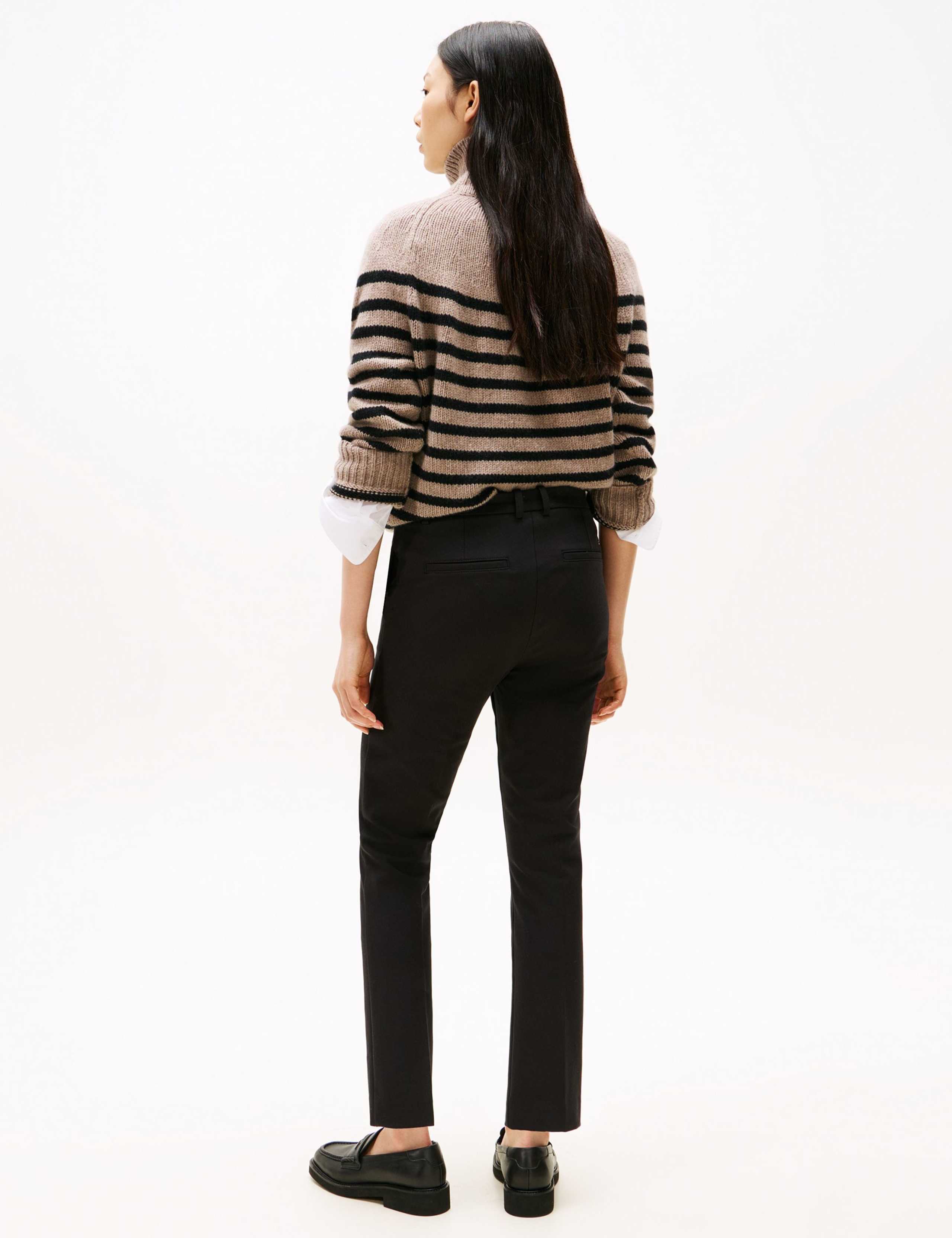 Cotton Rich Slim Fit Trousers 4 of 5