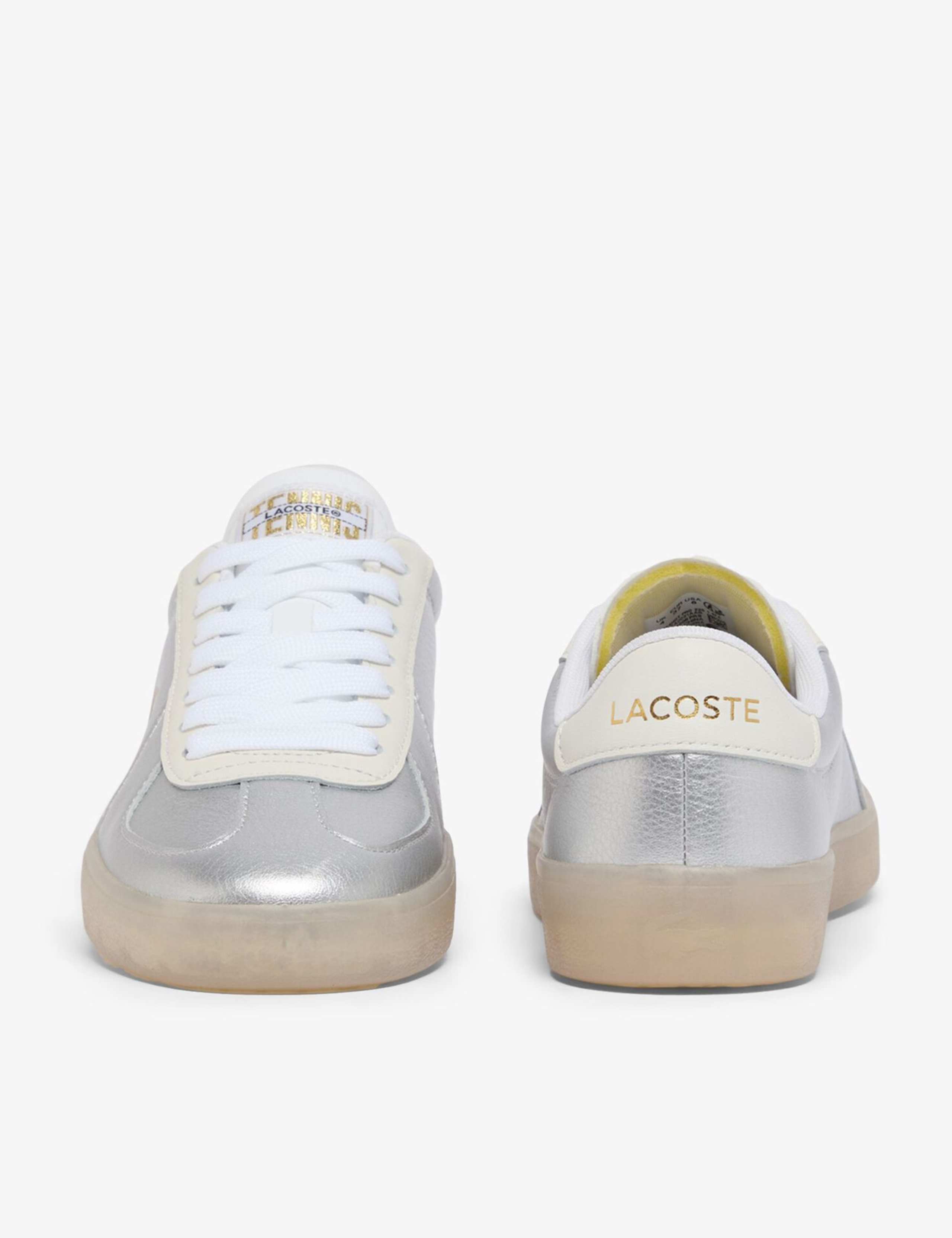 Baseshot Pro Leather Metallic Trainers 6 of 8