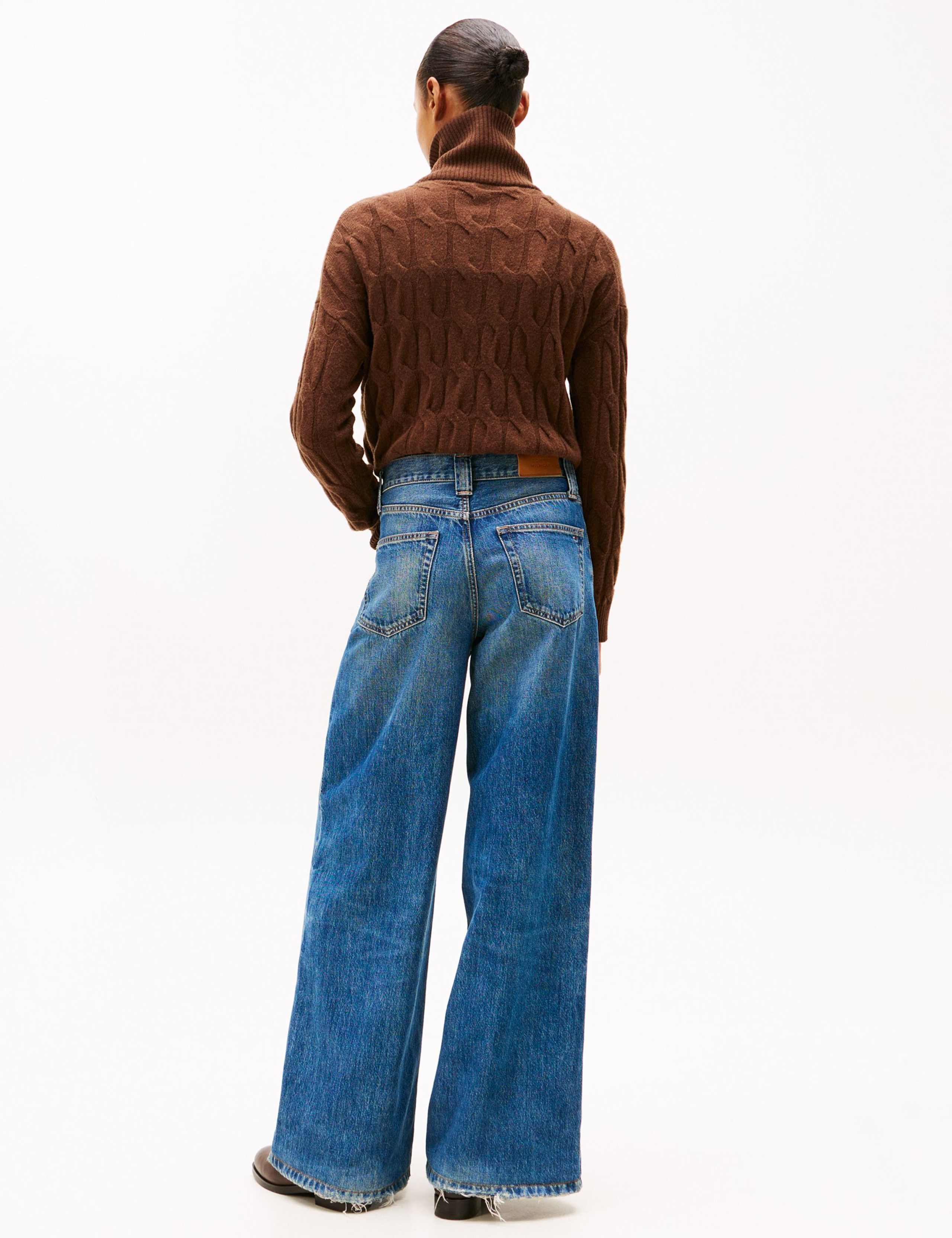 High Waisted Wide Leg Jeans 4 of 5