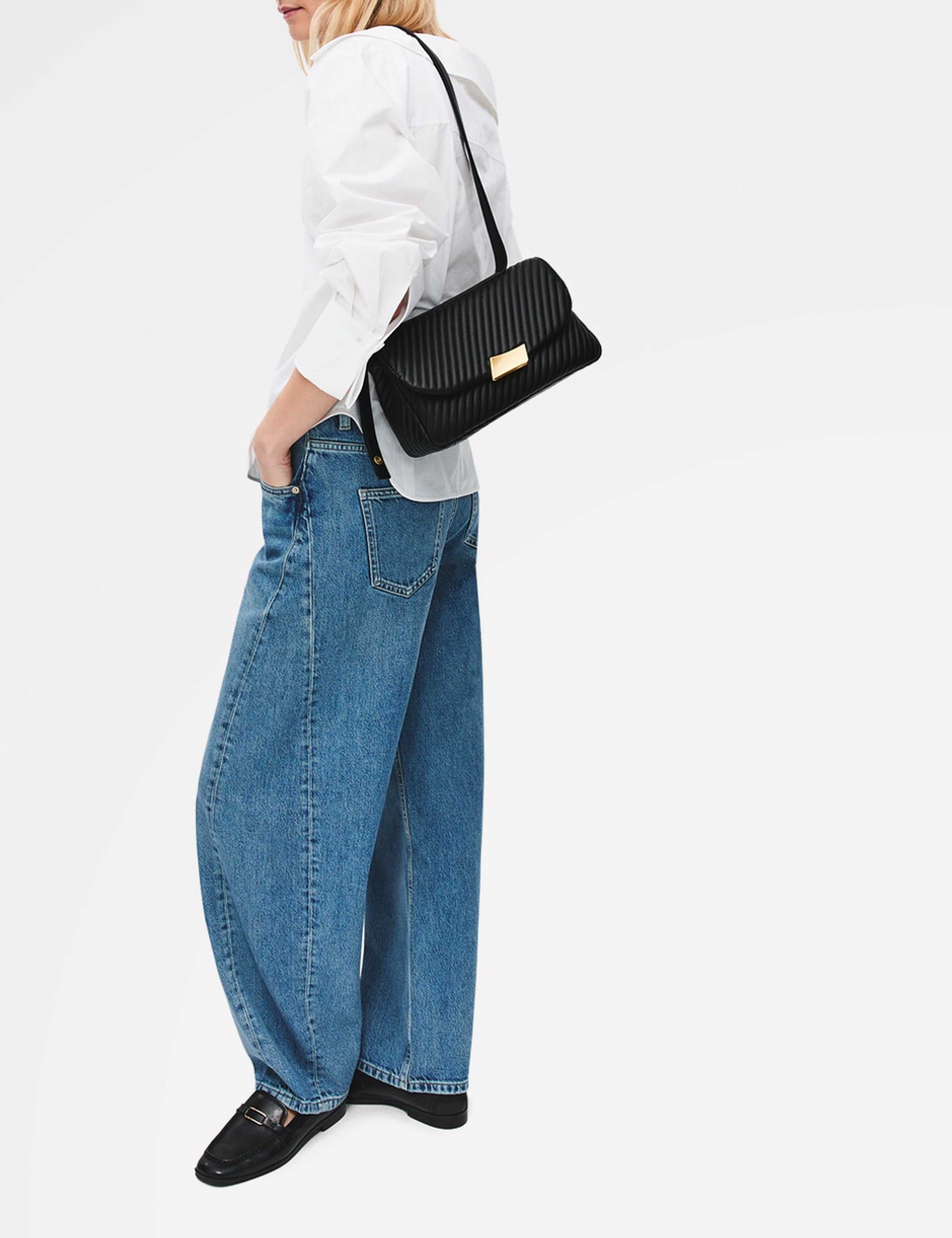 The Belsize Leather Quilted Cross Body Bag 2 of 3