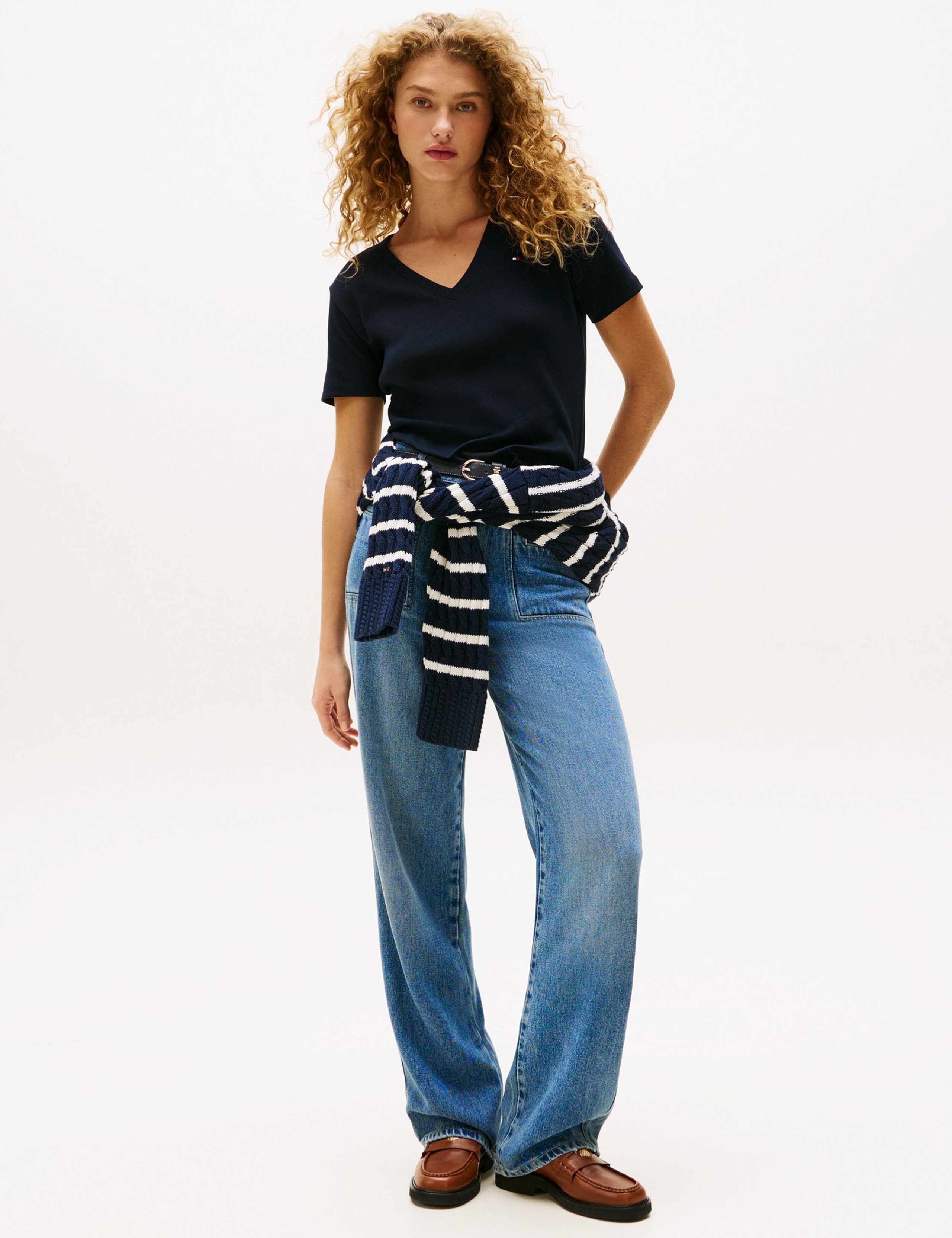 Cody Pure Cotton V-Neck T-Shirt 2 of 4