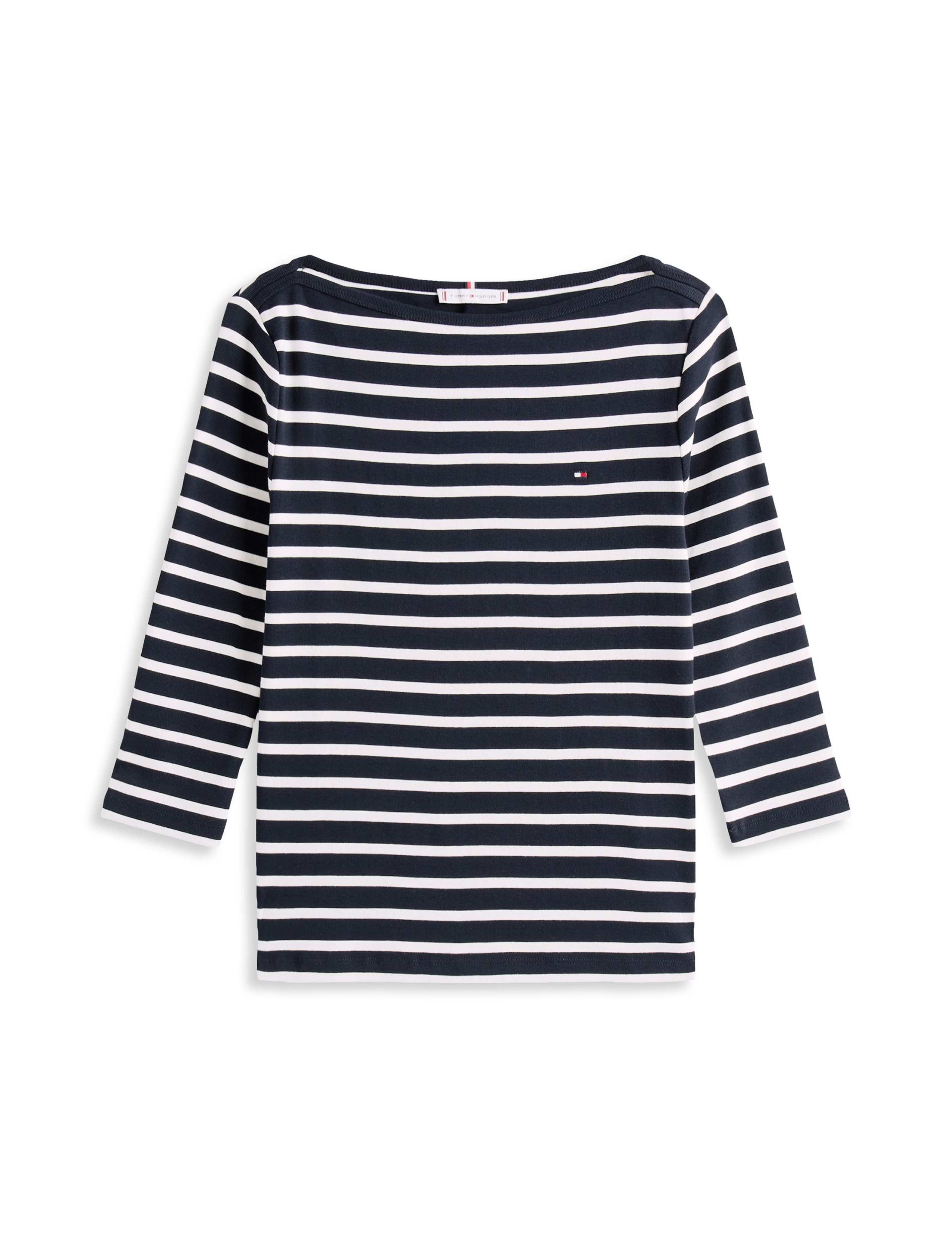 Cody Pure Cotton Striped Slash Neck Top 2 of 5