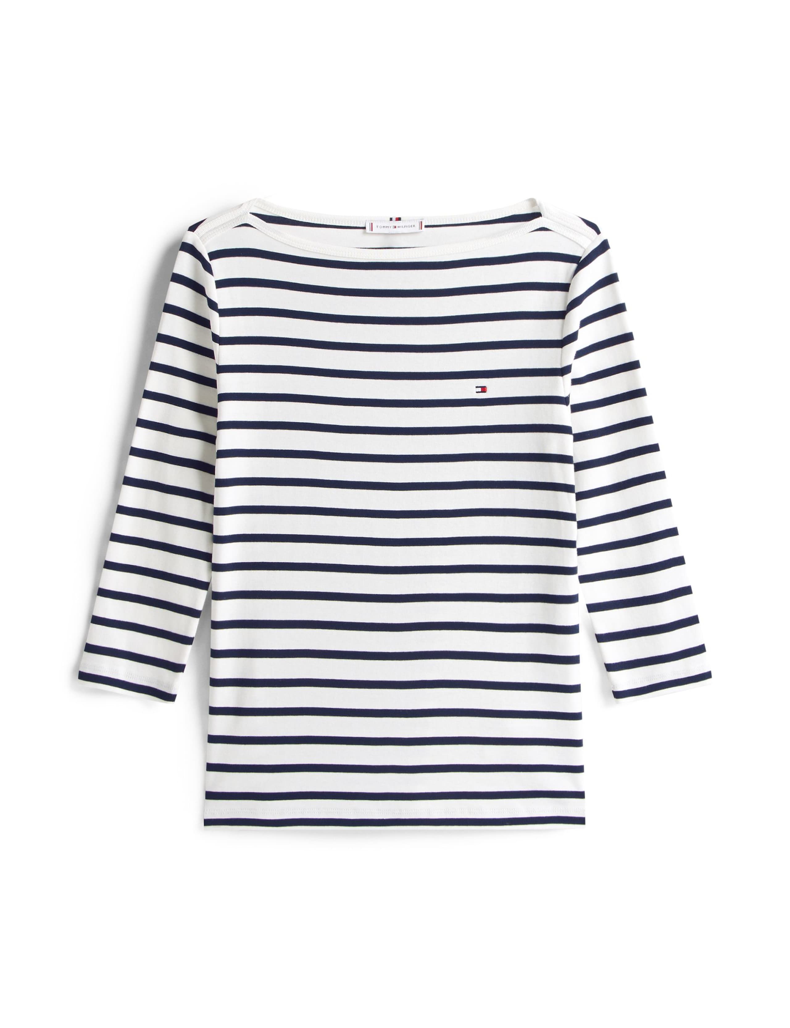 Cody Pure Cotton Striped Slash Neck Top 2 of 5