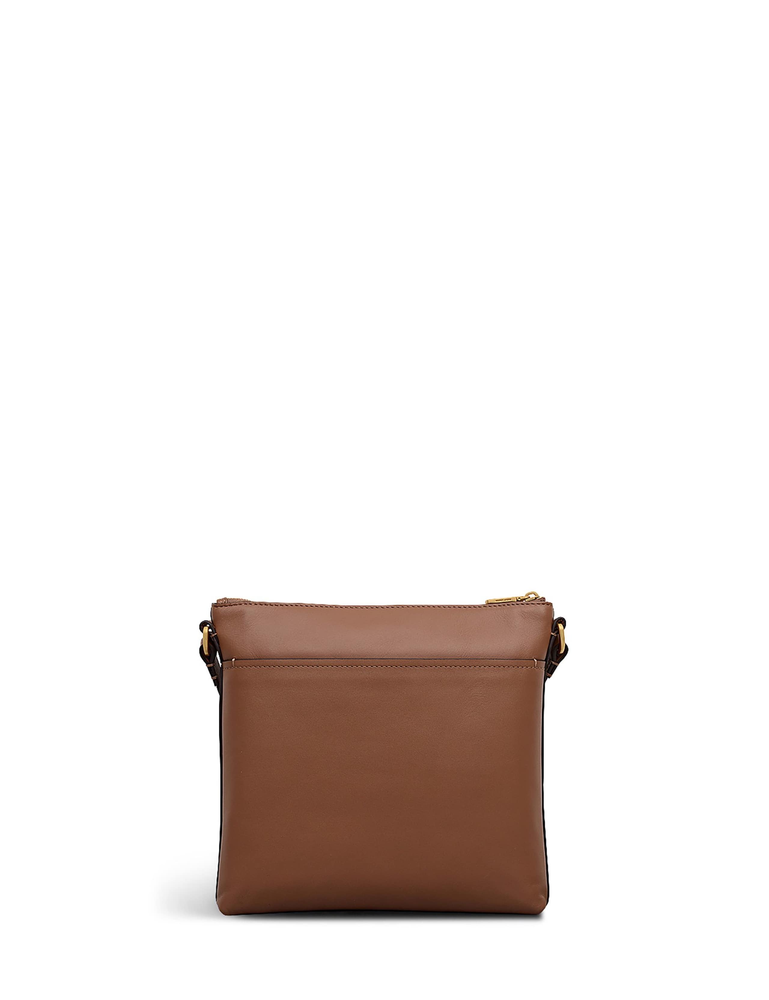 Leather Zip Detail Cross Body Bag 2 of 7