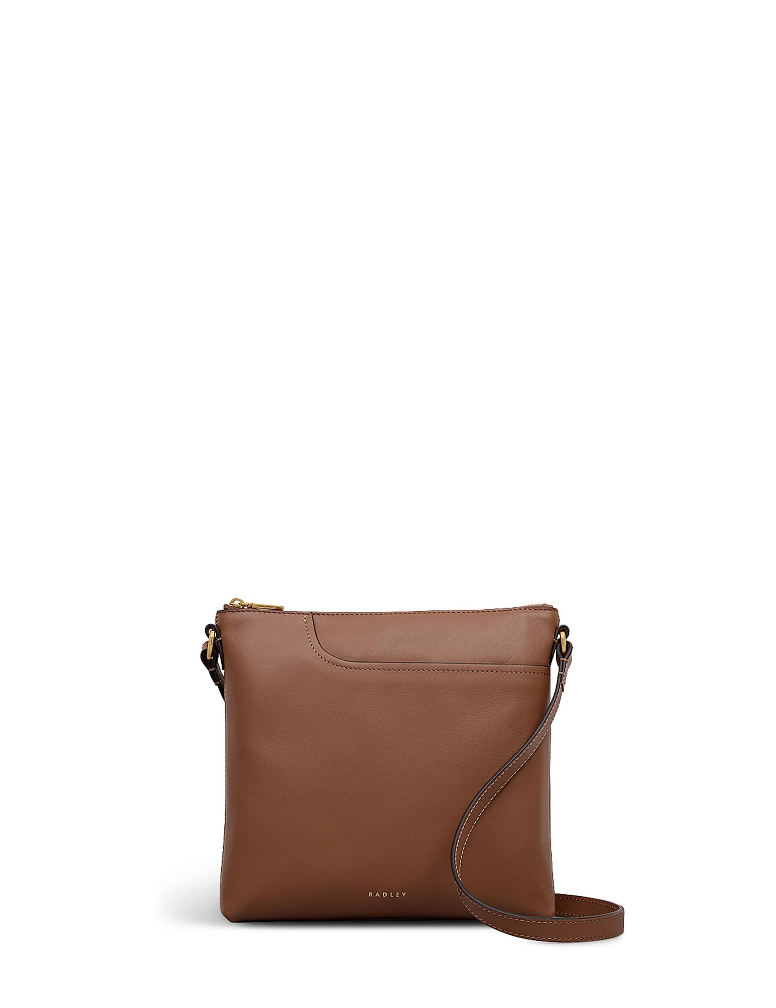 Leather Zip Detail Cross Body Bag 2 of 8