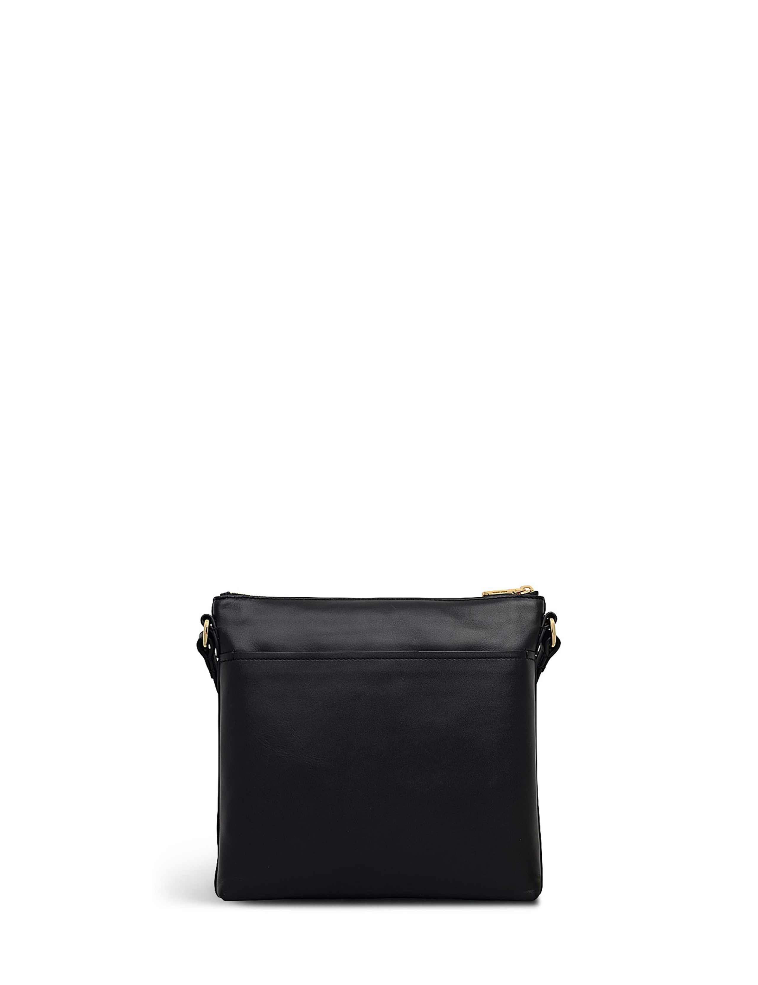 Leather Zip Detail Cross Body Bag 2 of 5