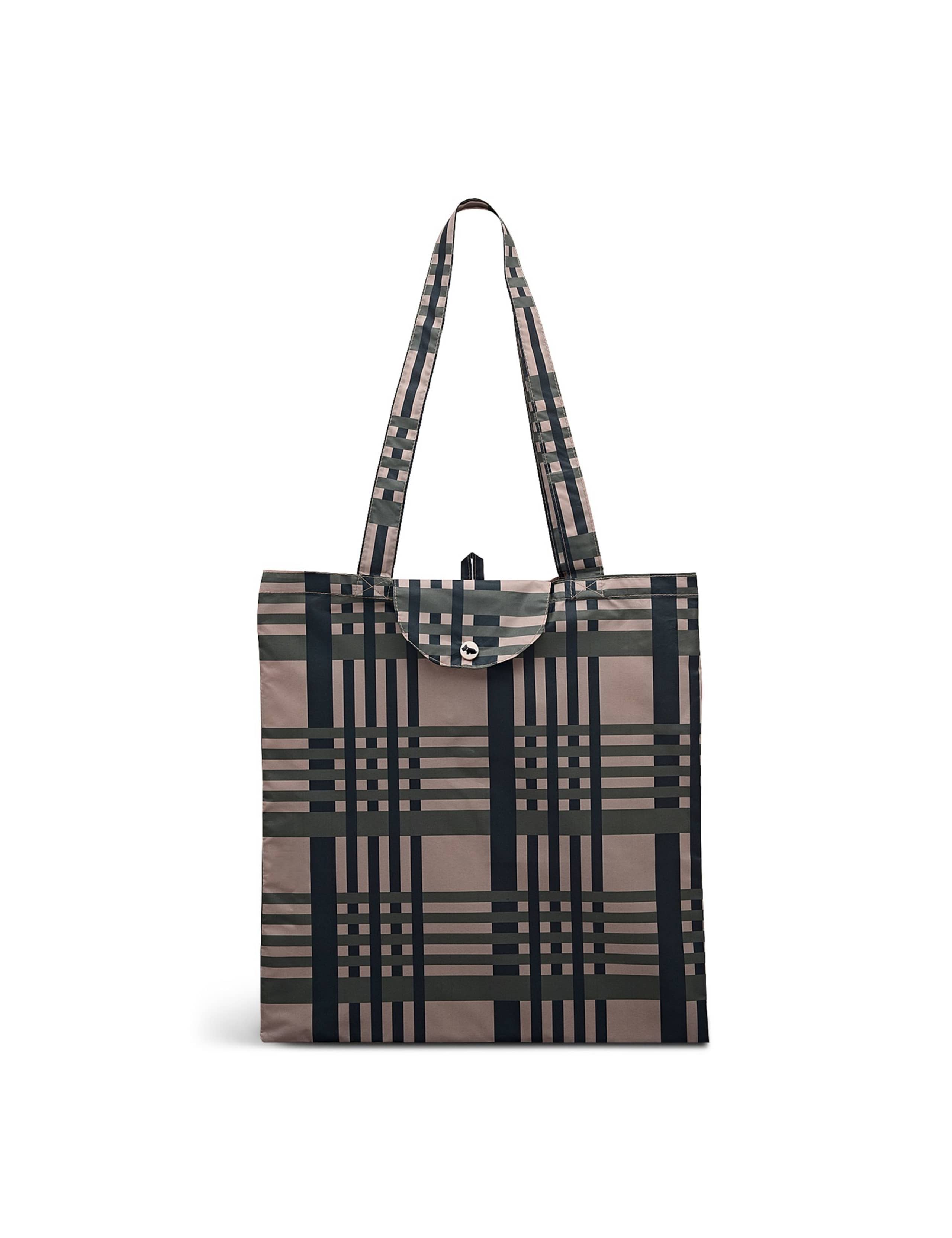 Checked Foldaway Tote Bag 1 of 4