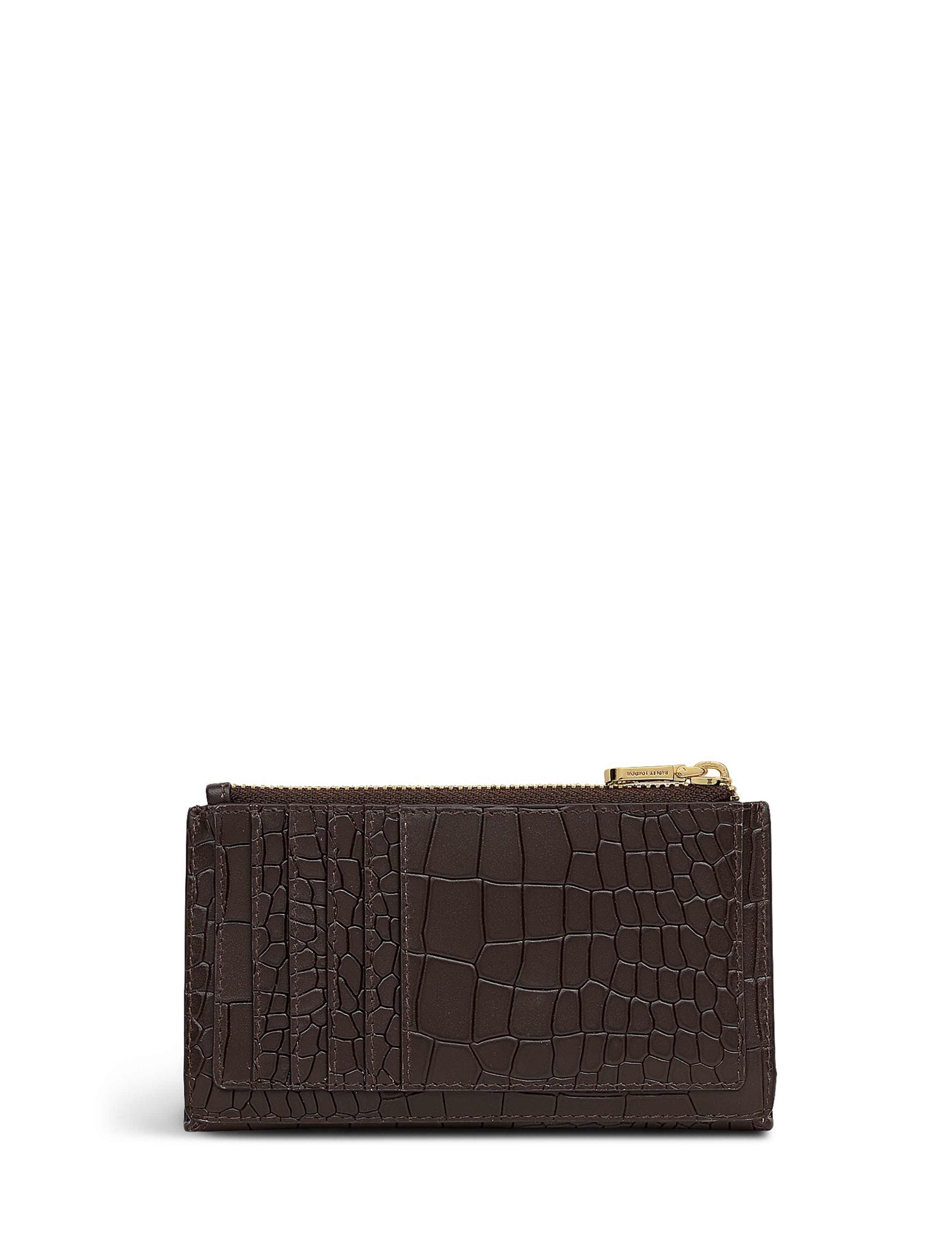 Leather Coin Street Faux Croc Purse 2 of 4