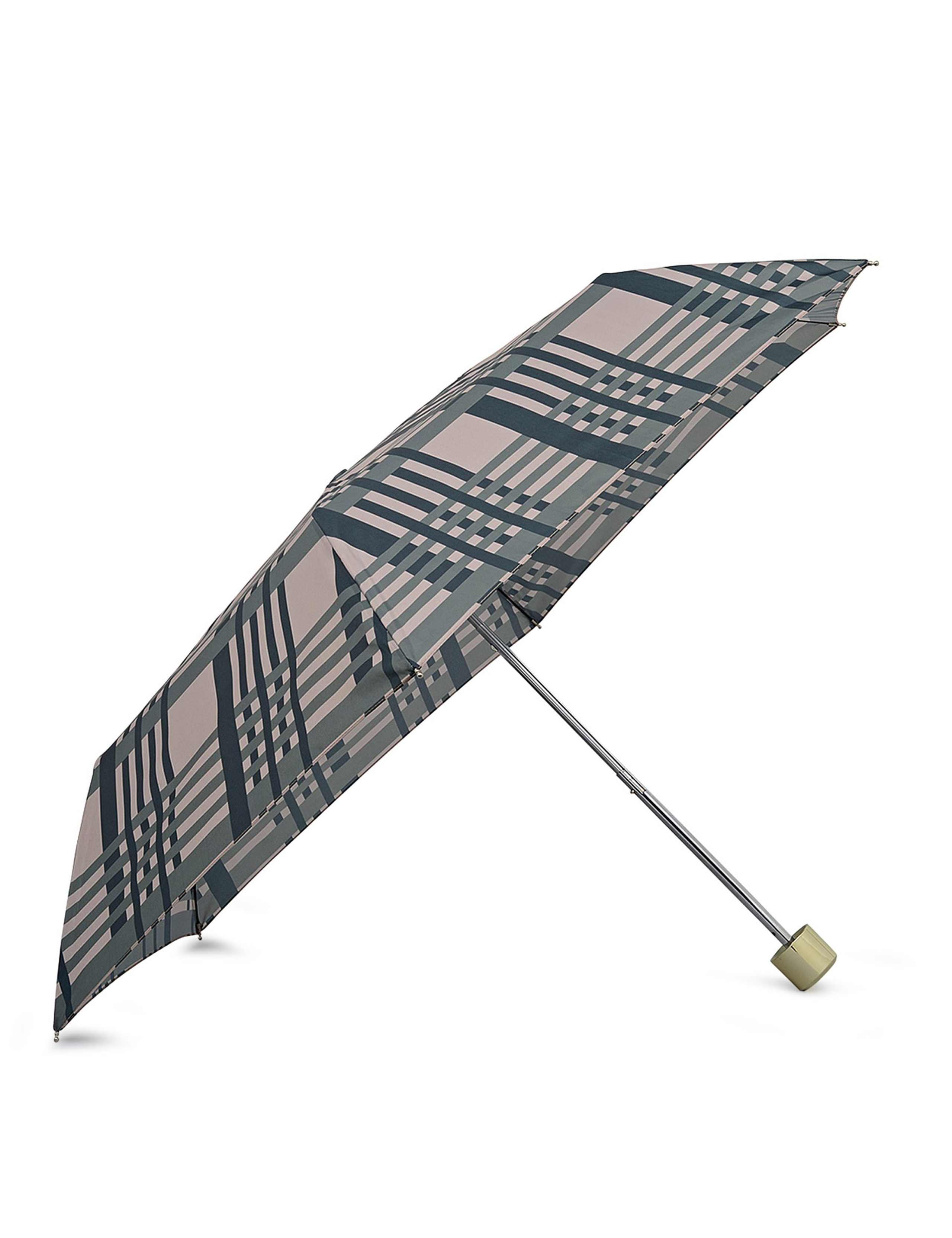 Checked Compact Umbrella 2 of 3
