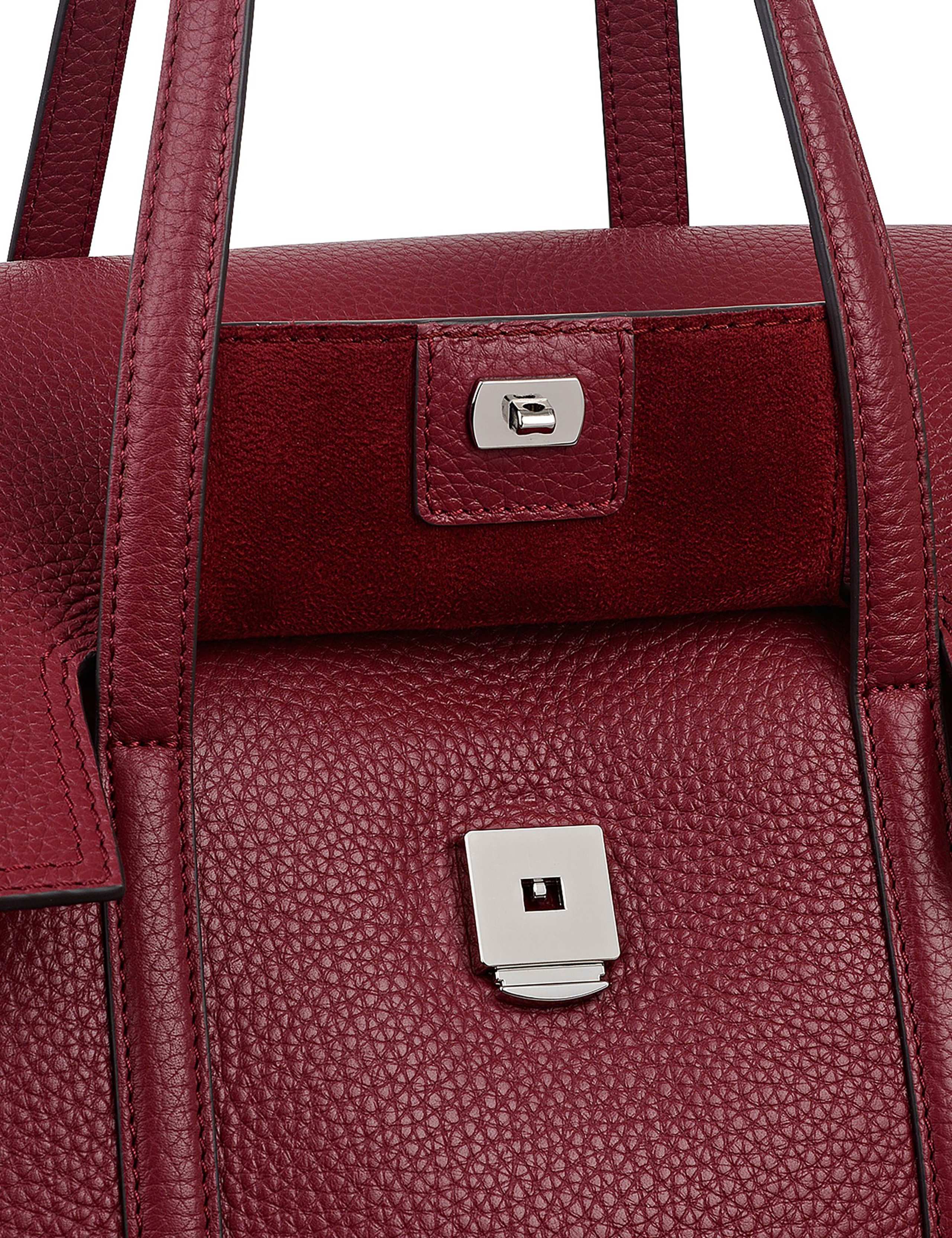 Leather Chancery Flapover Shoulder Bag 2 of 6