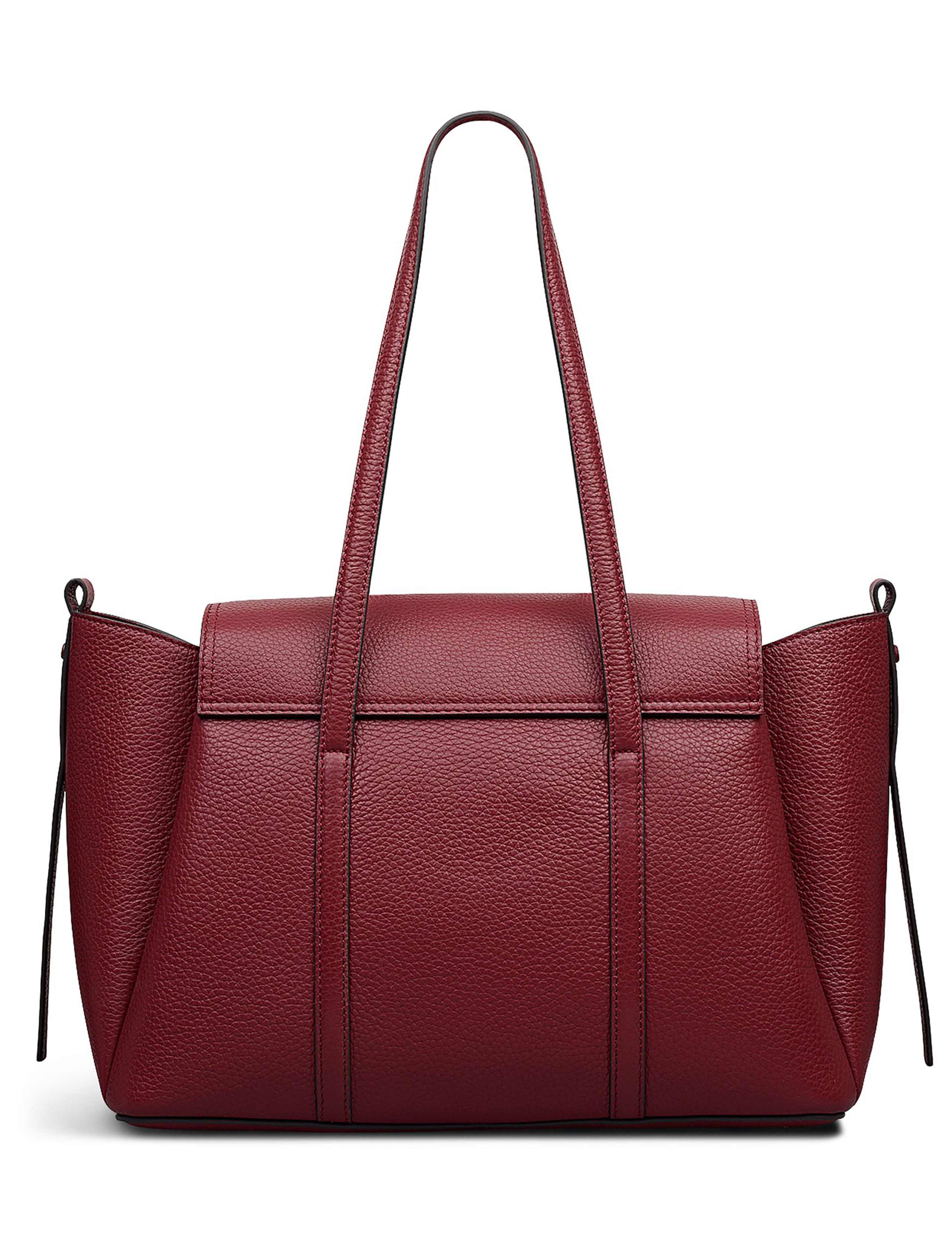 Leather Chancery Flapover Shoulder Bag 6 of 6