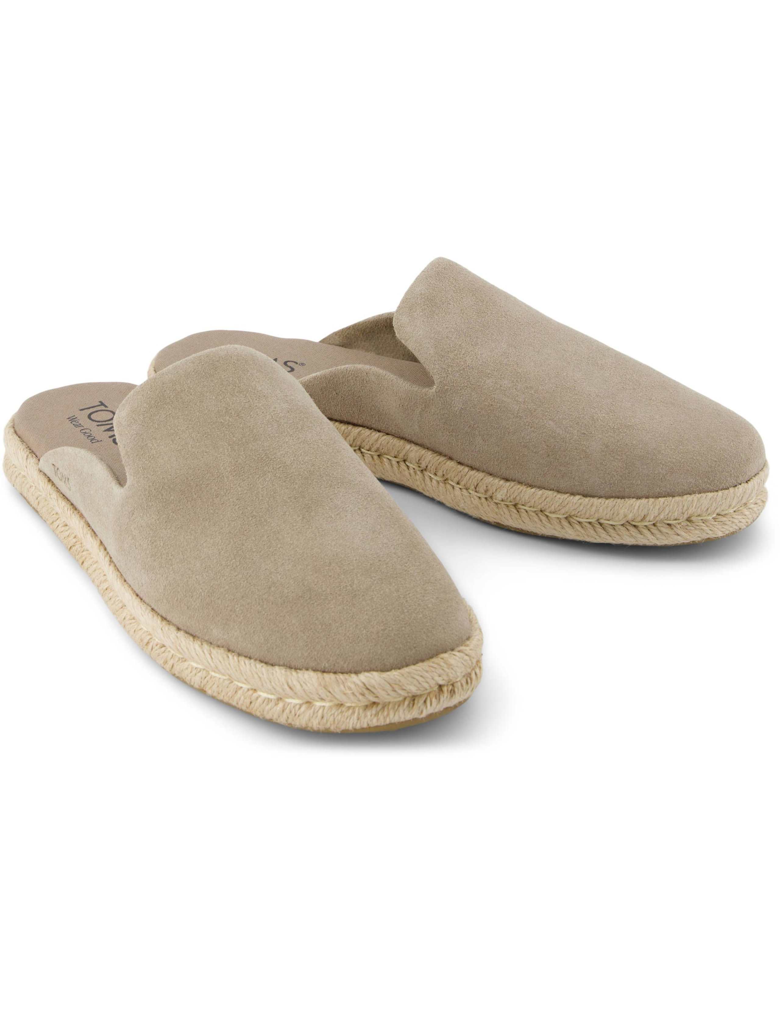 Suede Slip On Espadrille Mules 3 of 9