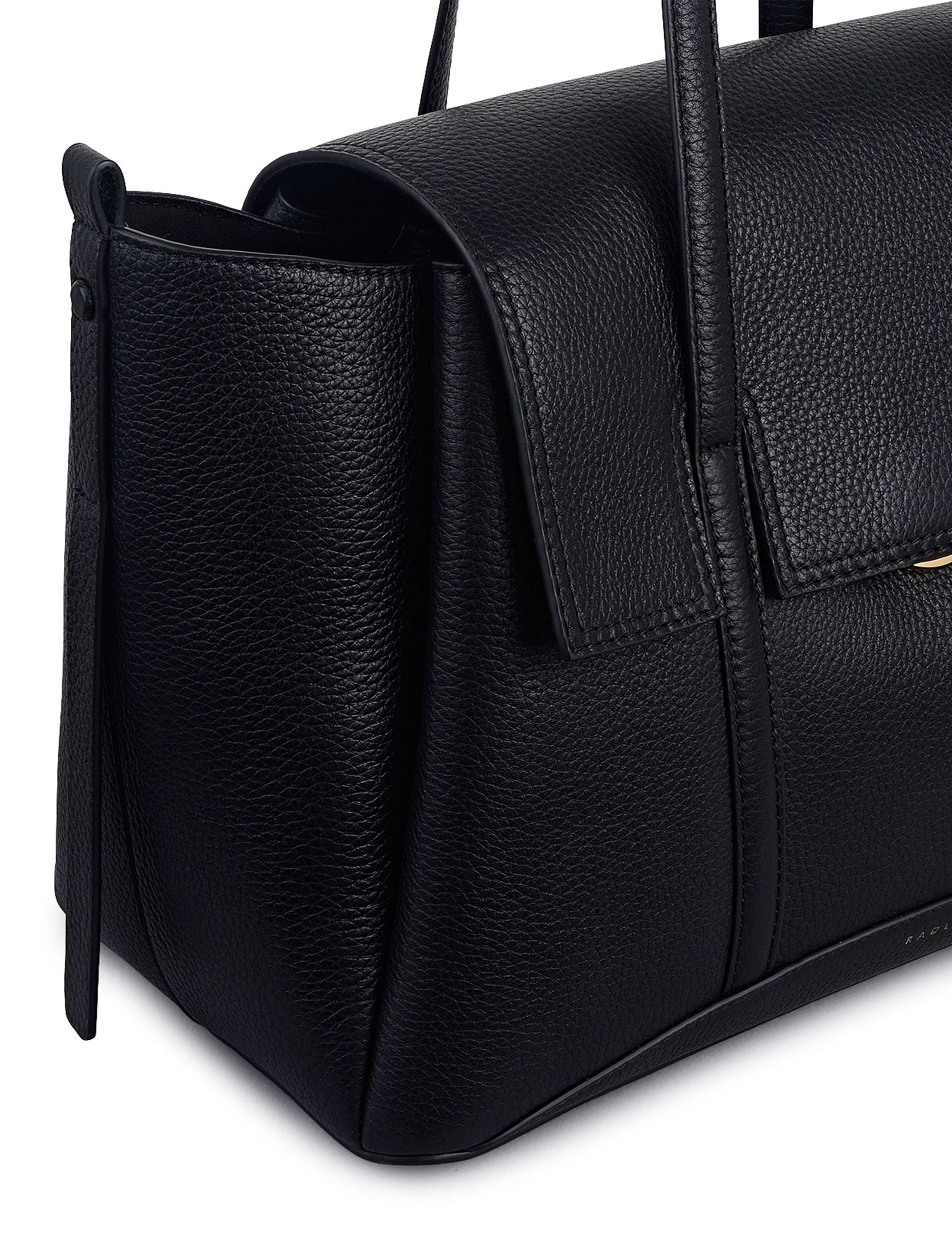 Leather Chancery Flapover Shoulder Bag 3 of 4