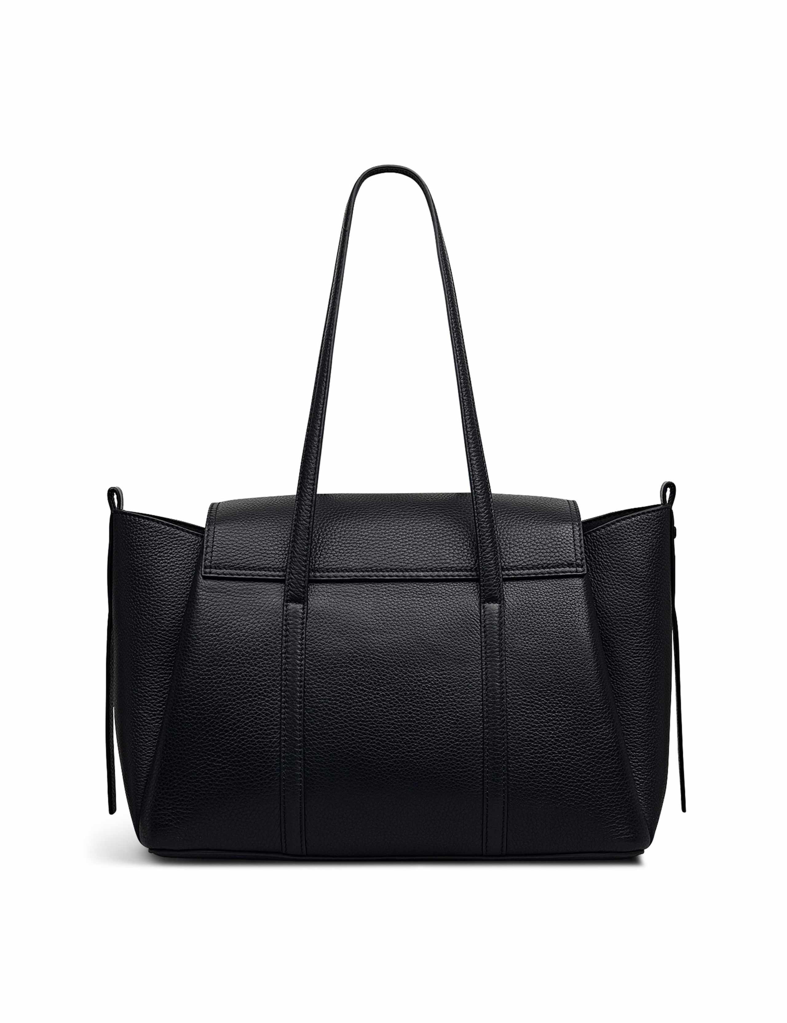 Leather Chancery Flapover Shoulder Bag 4 of 4