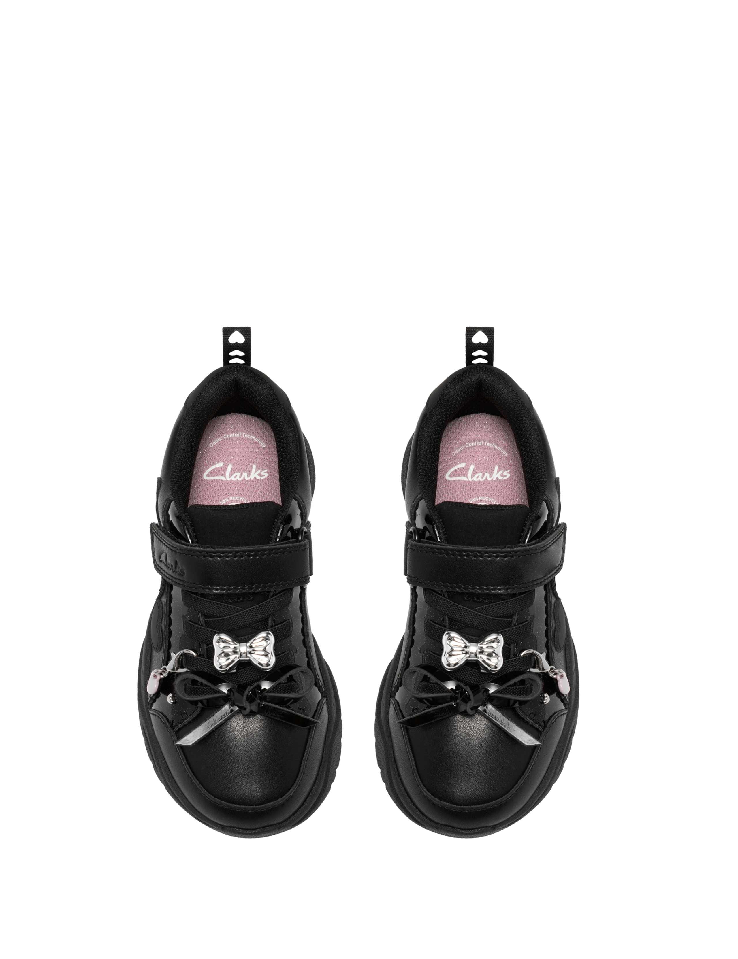 Kids' Leather Riptape School Shoes (13½ Small - 2½ Large) 3 of 6