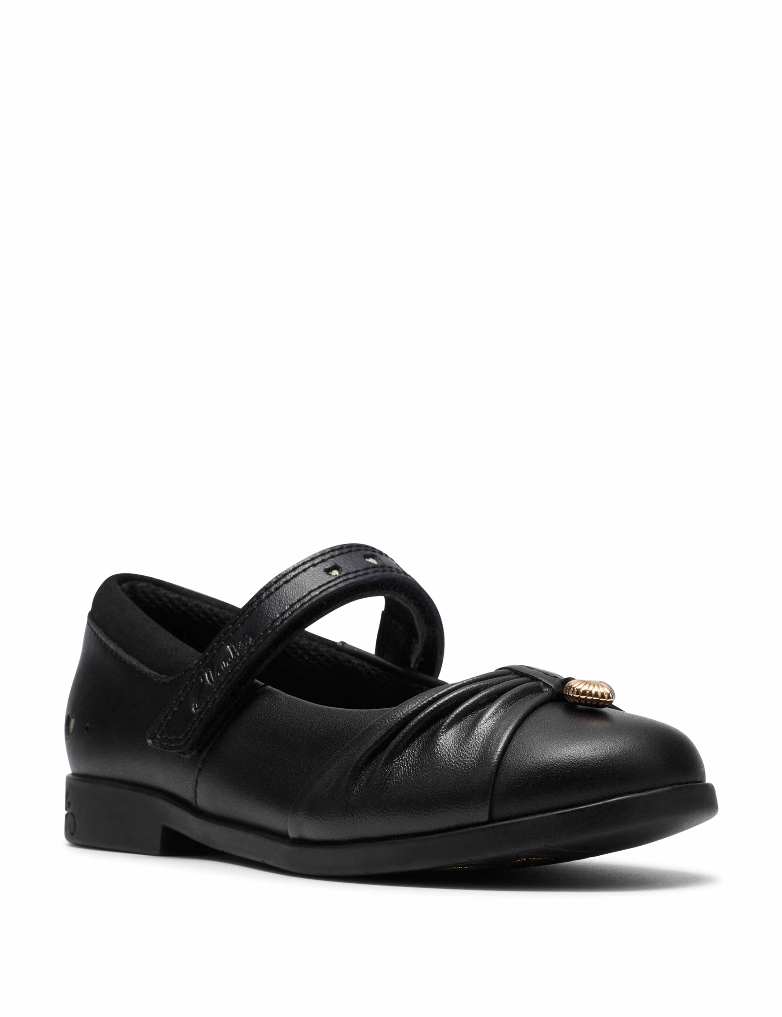Leather School Shoes (7 Small-2½ Large) 2 of 6