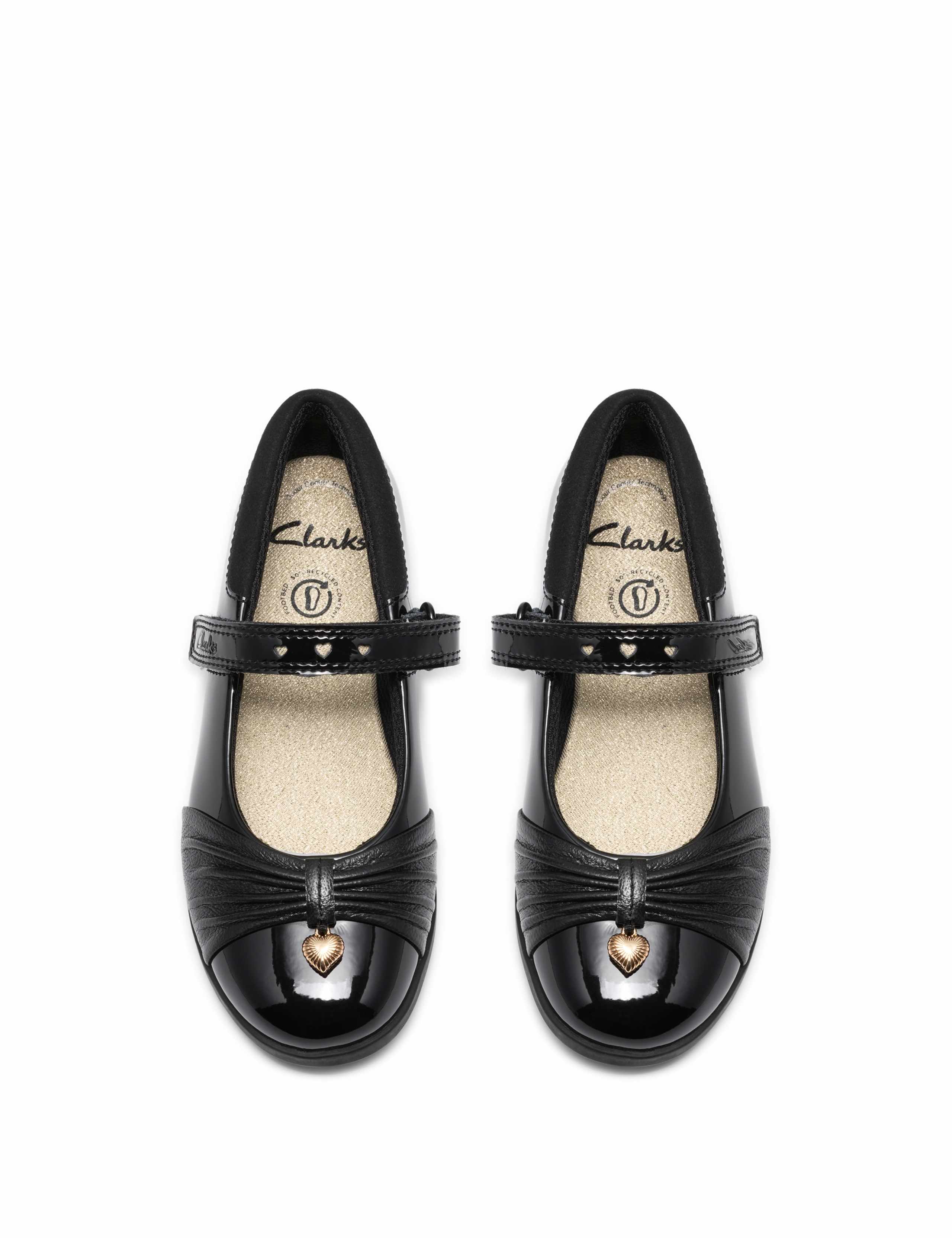 Kids' Leather Riptape Mary Jane School Shoes (13½ Small - 2½ Large) 3 of 6