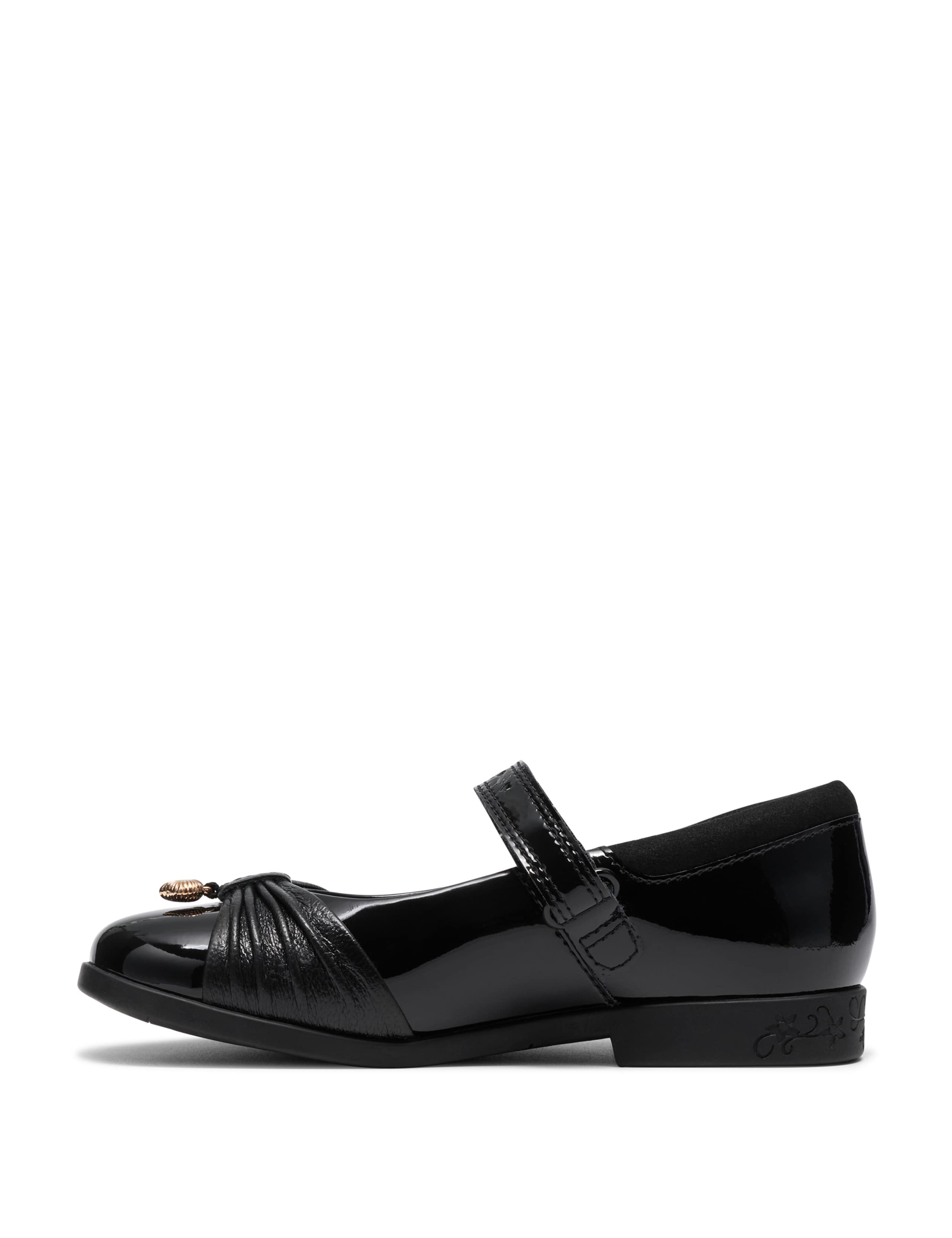 Kids' Leather Riptape Mary Jane School Shoes (13½ Small - 2½ Large) 4 of 6