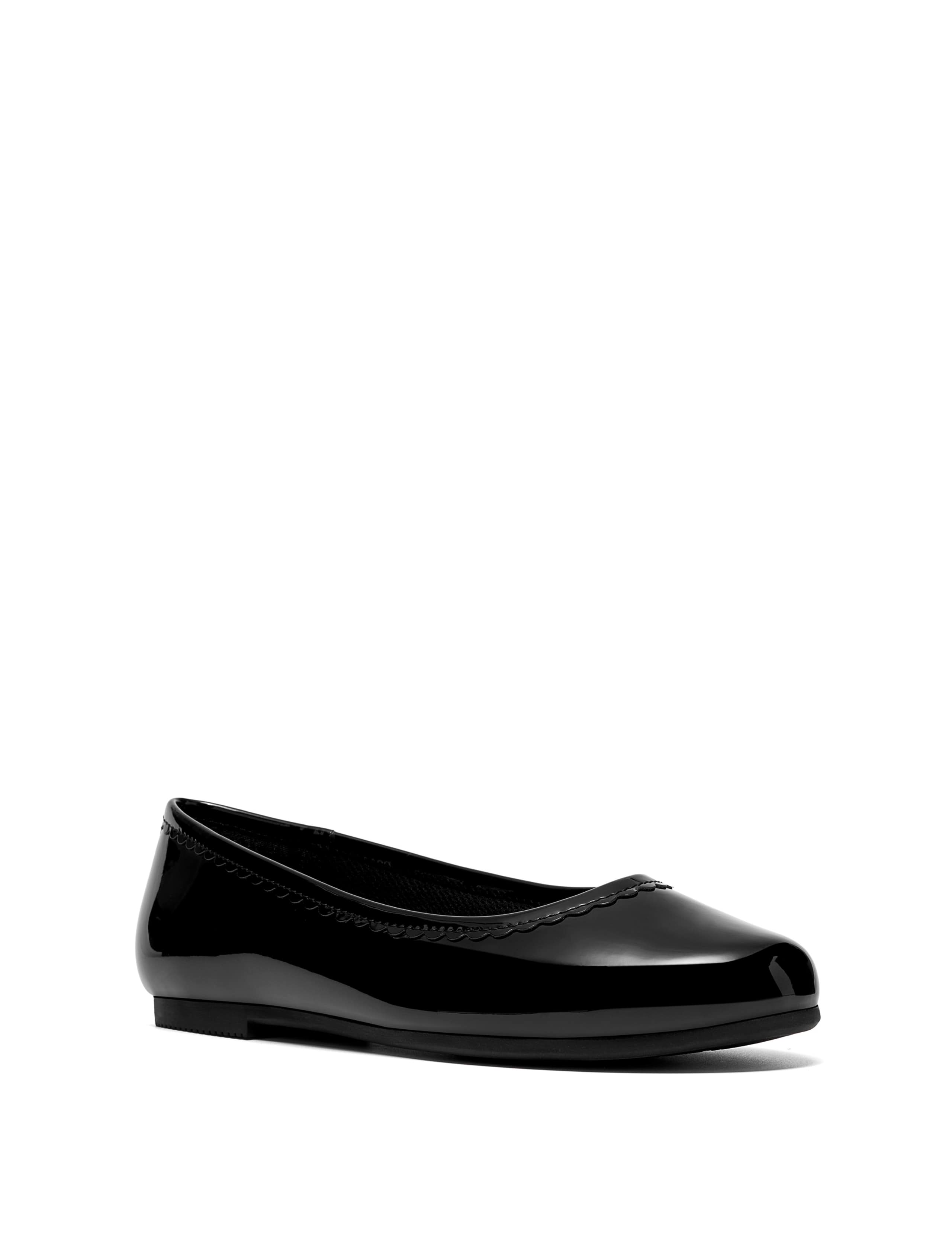 Kids' Leather Slip-on Ballet Pumps (3 Large - 7 Large) 2 of 6