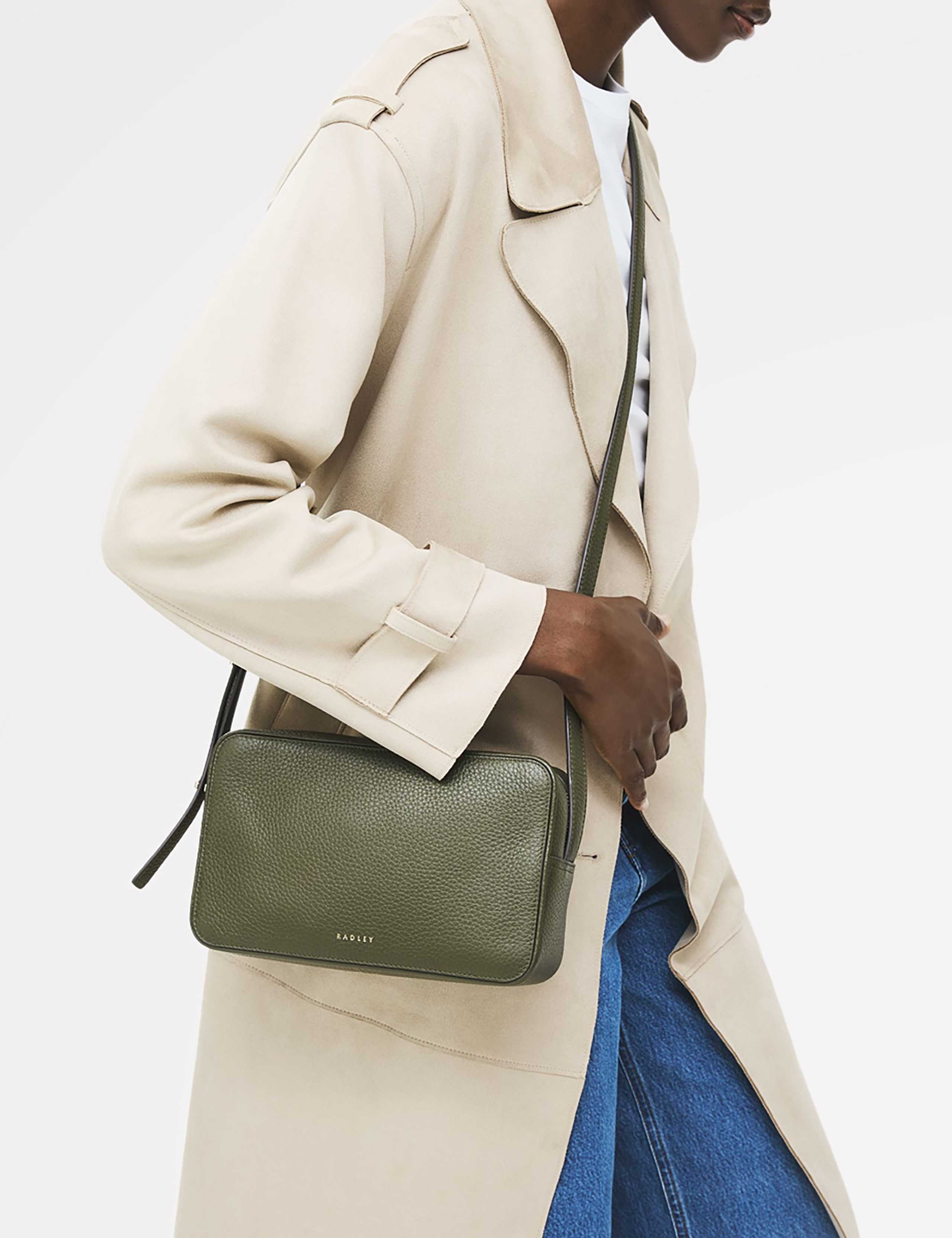 Leather Duchess Close Camera Cross Body Bag 7 of 7