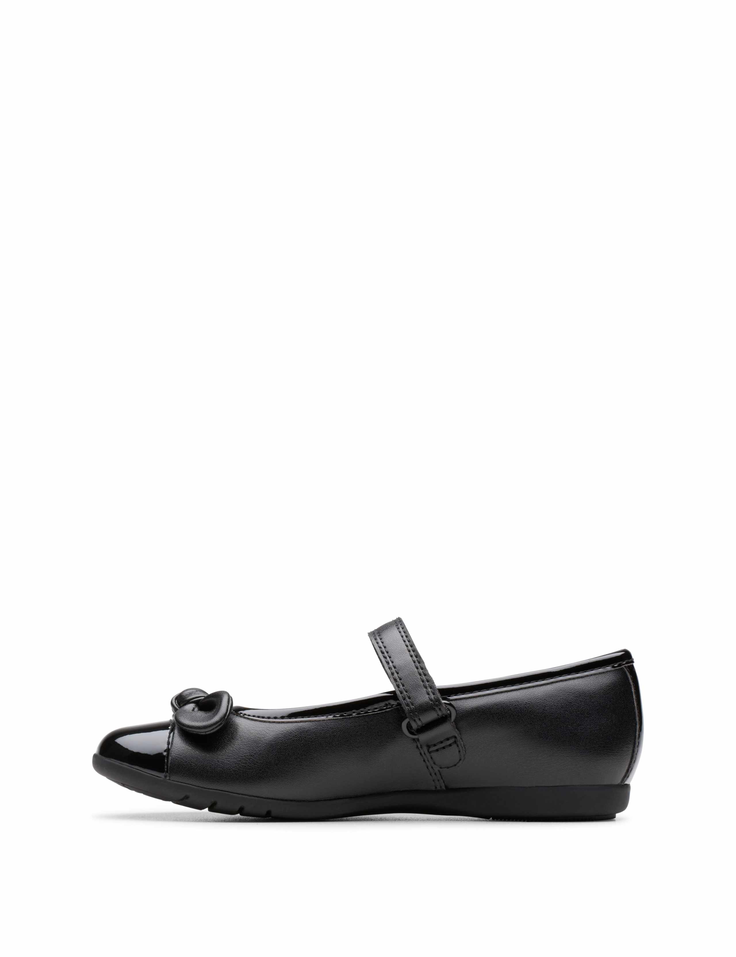 Kids' Leather Riptape School Shoes (7 Small-2½ Large) 3 of 6