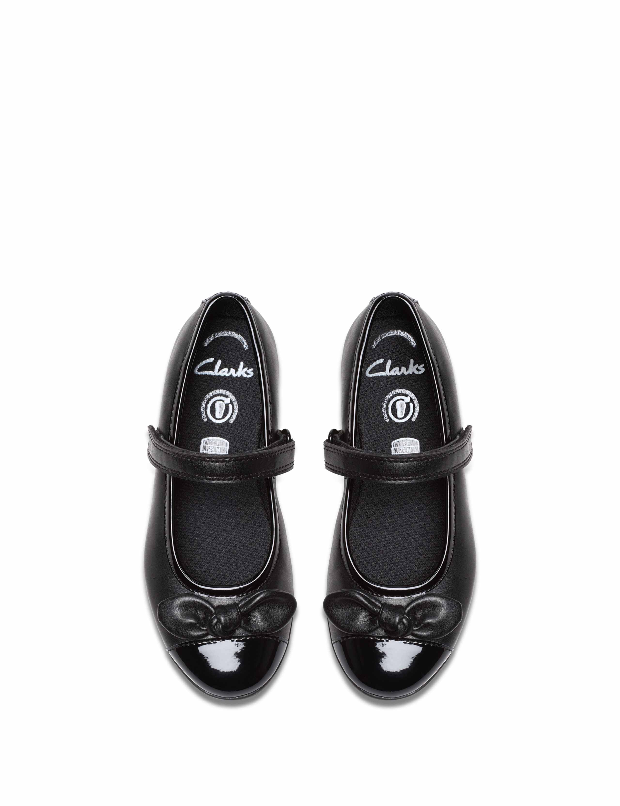 Kids' Leather Riptape School Shoes (7 Small-2½ Large) 4 of 6