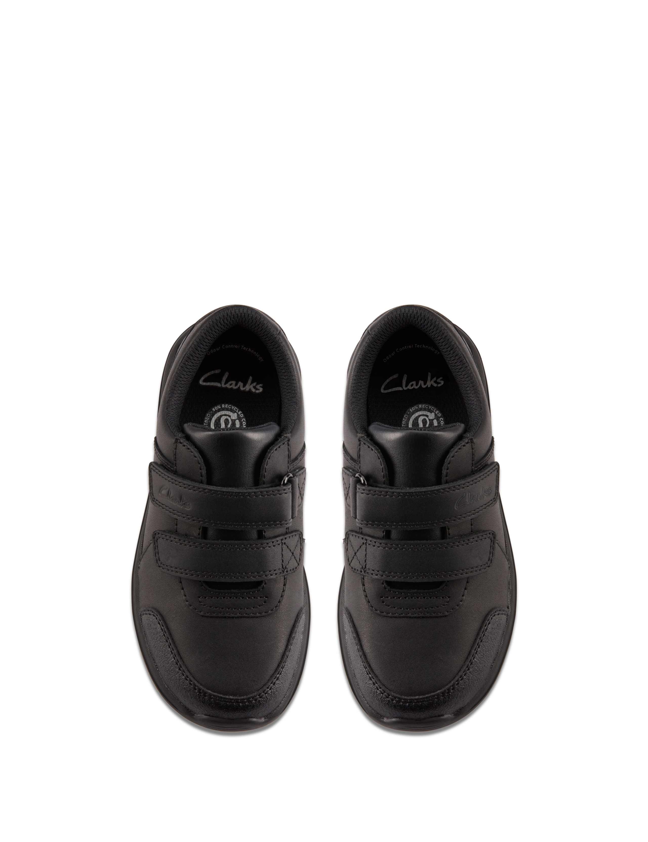 Kids' Leather Riptape School Shoes (10 Small-2½ Large) 2 of 7