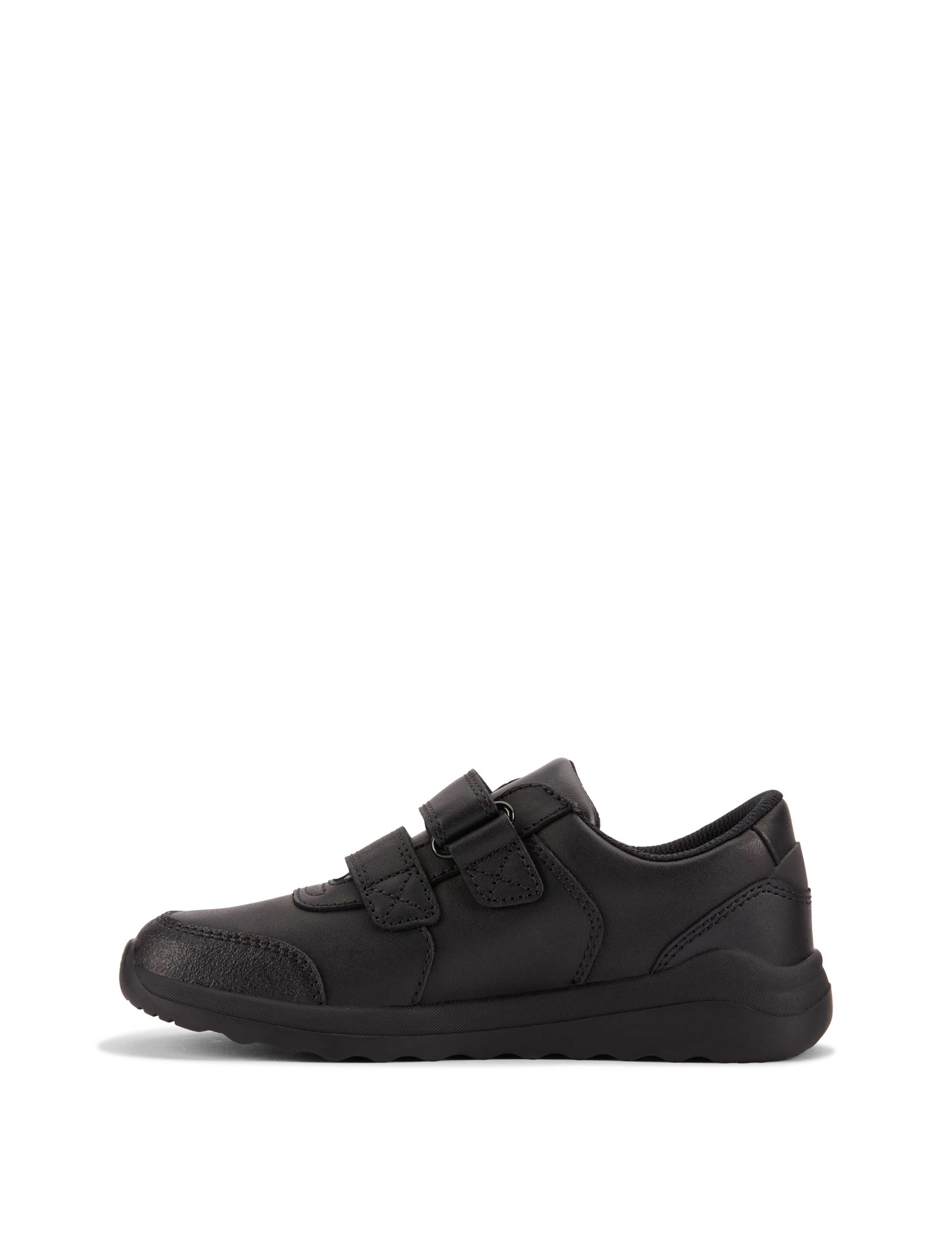 Kids' Leather Riptape School Shoes (10 Small-2½ Large) 4 of 7