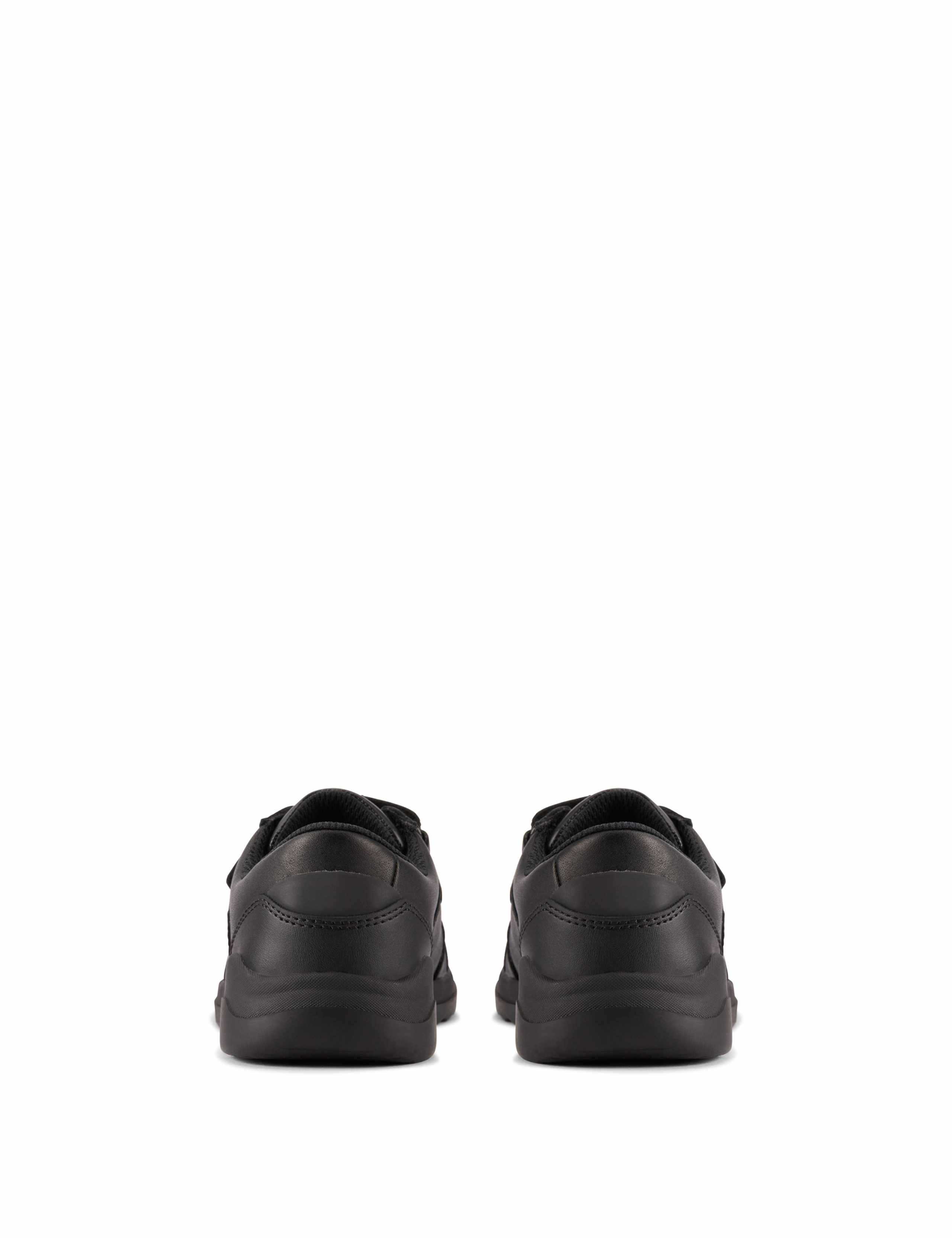 Kids' Leather Riptape School Shoes (10 Small-2½ Large) 5 of 7