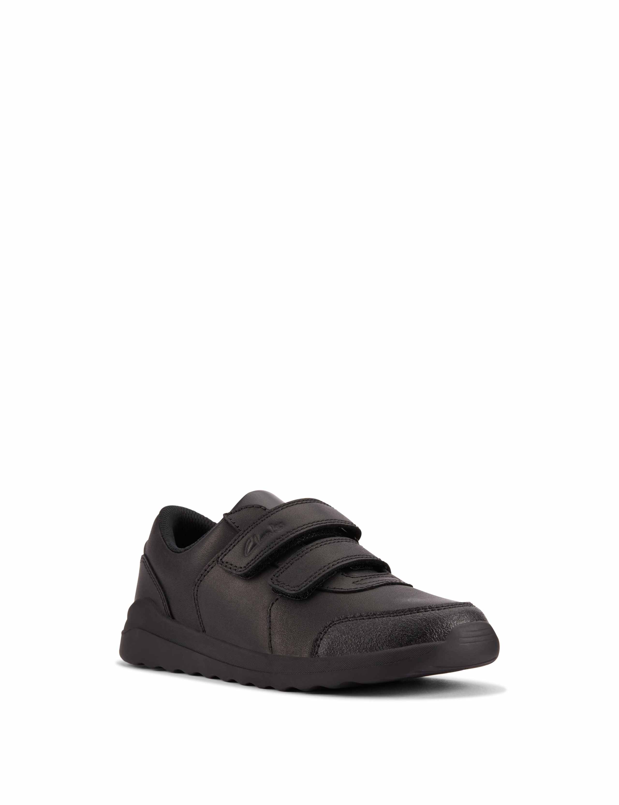 Kids' Leather Riptape School Shoes (10 Small-2½ Large) 6 of 7