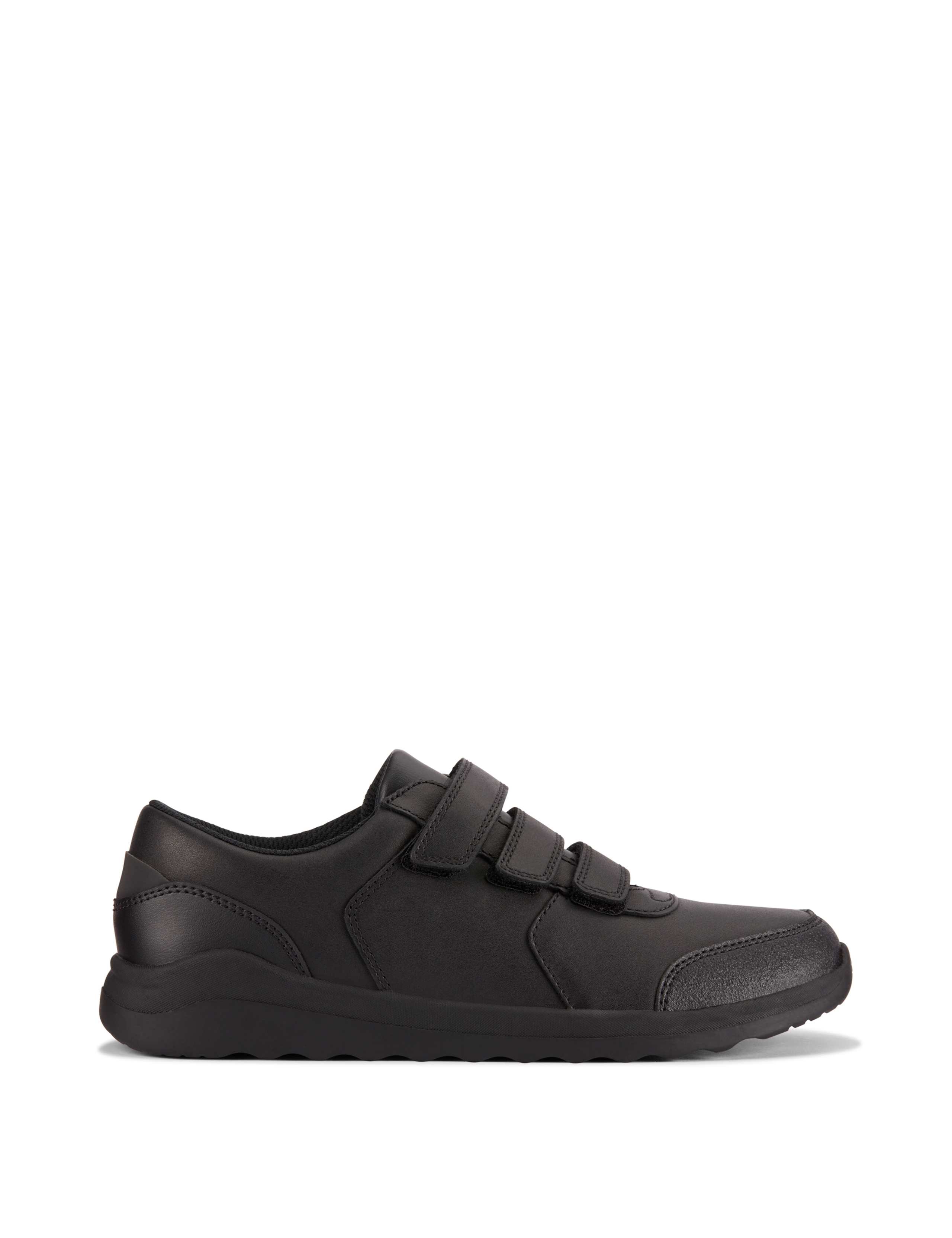Kids' Leather Riptape School Shoes (3 Large - 8 Large) 1 of 7