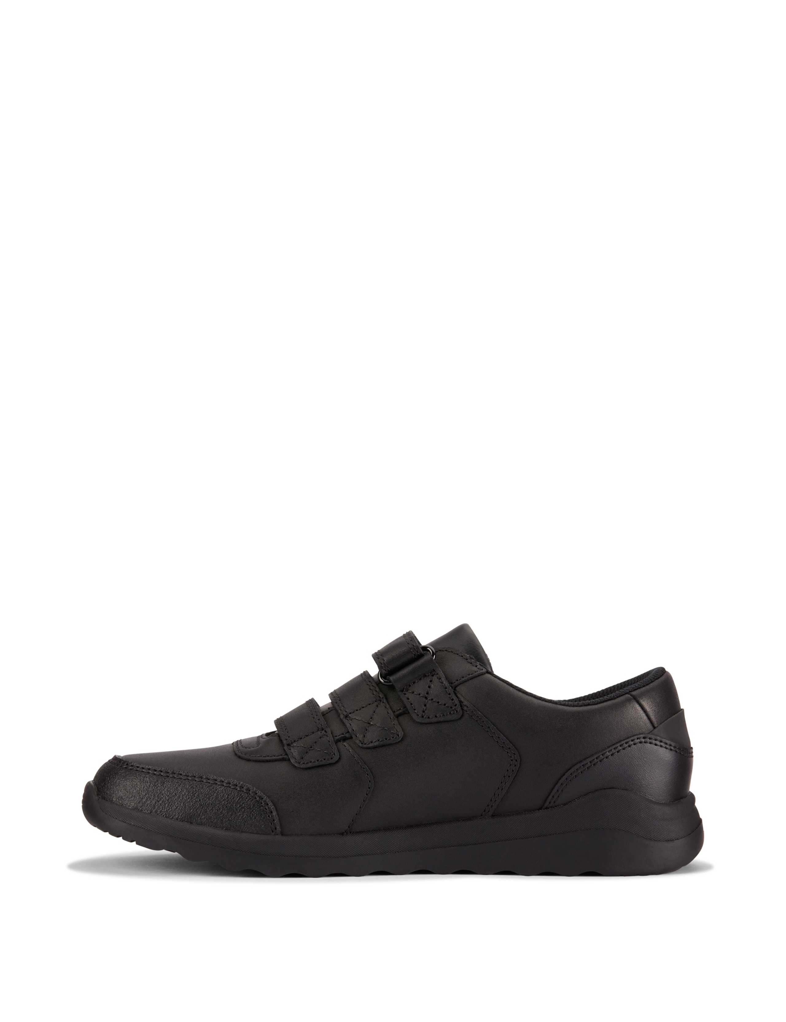 Kids' Leather Riptape School Shoes (3 Large - 8 Large) 2 of 7