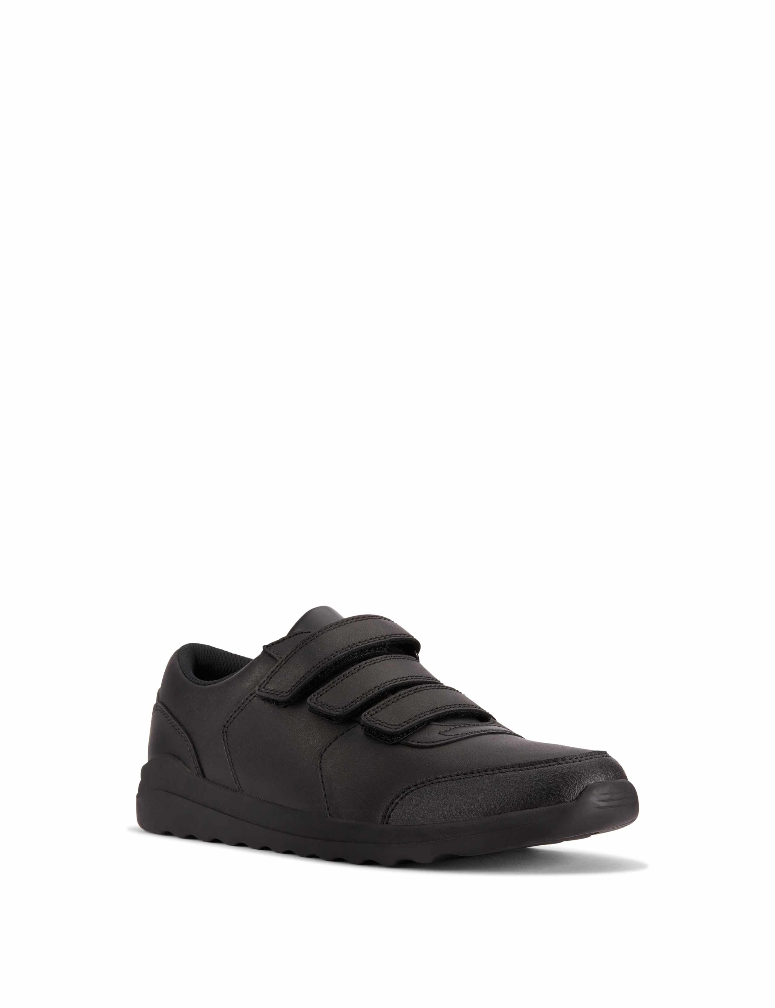 Kids' Leather Riptape School Shoes (3 Large - 8 Large) 4 of 7