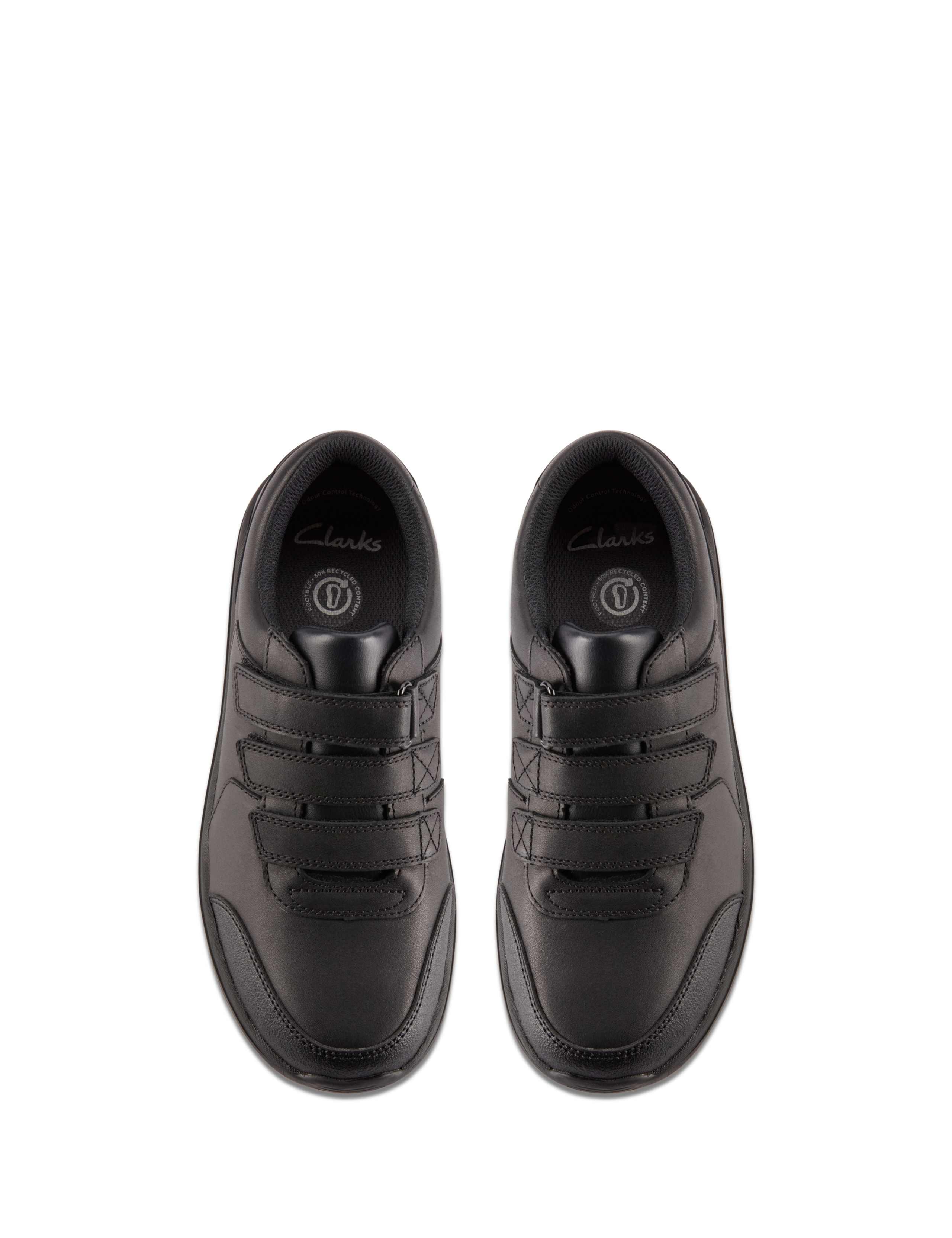 Kids' Leather Riptape School Shoes (3 Large - 8 Large) 5 of 7
