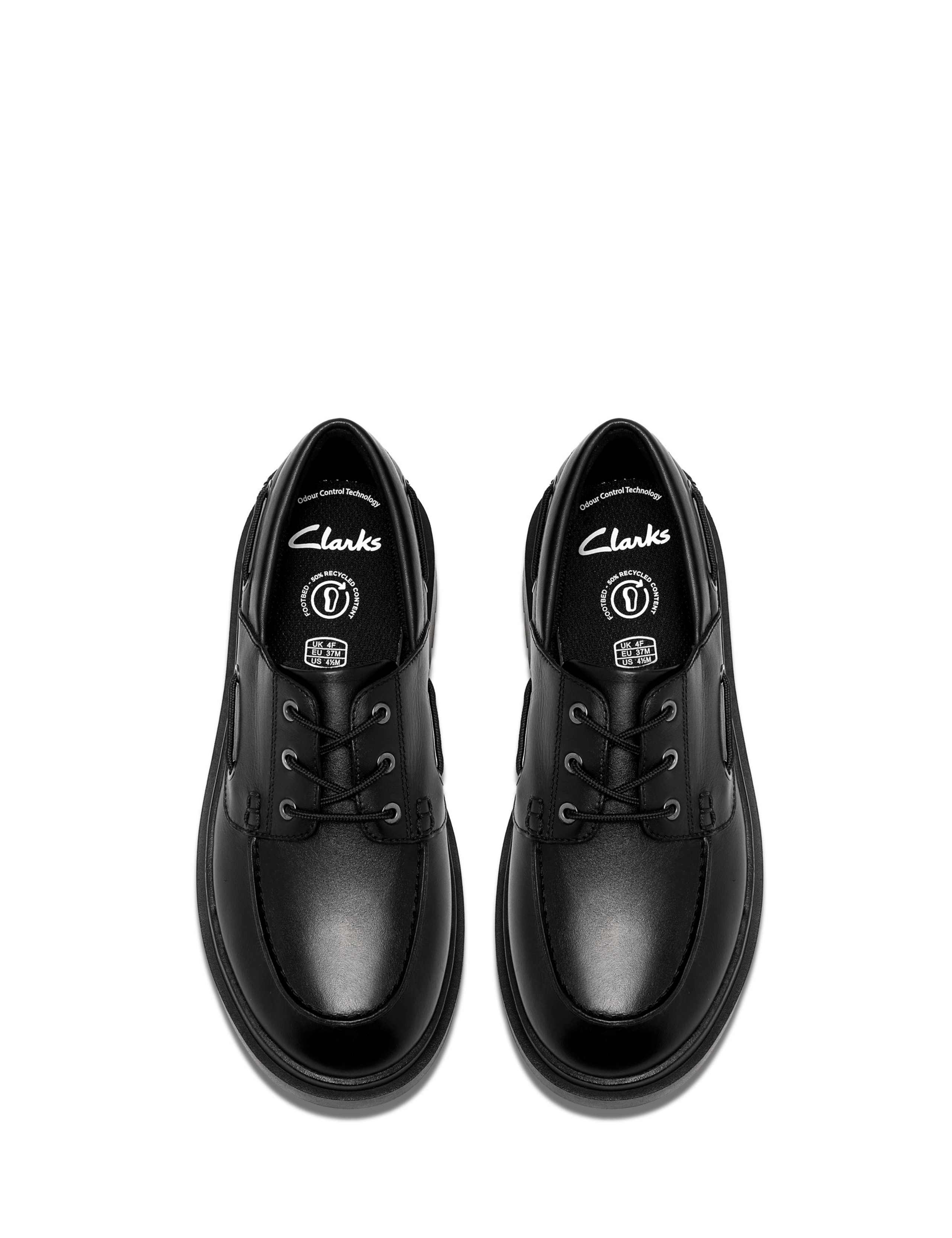 Leather Lace Up Boat Shoes (3-6 Large) 3 of 6