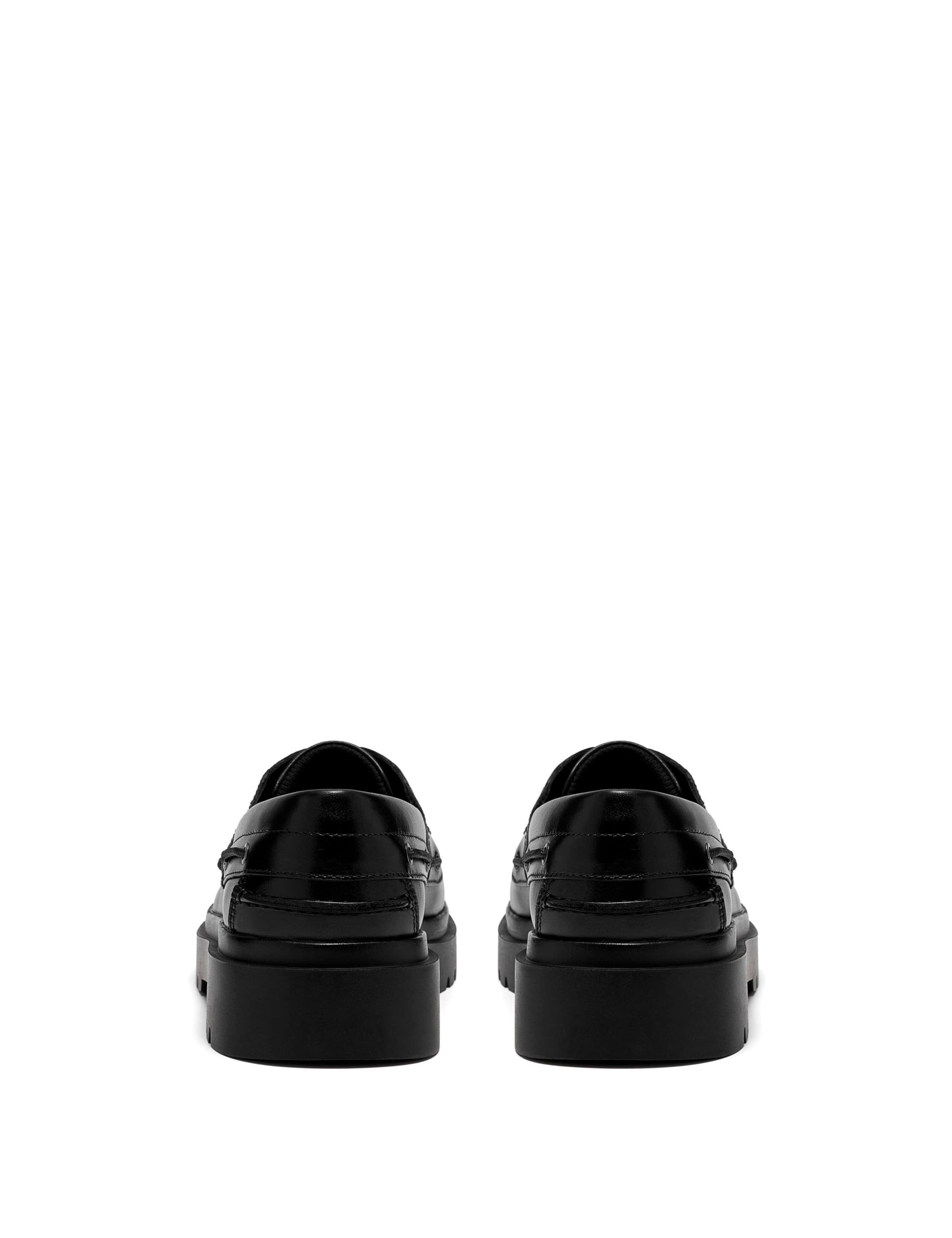 Leather Lace Up Boat Shoes (3-6 Large) 5 of 6