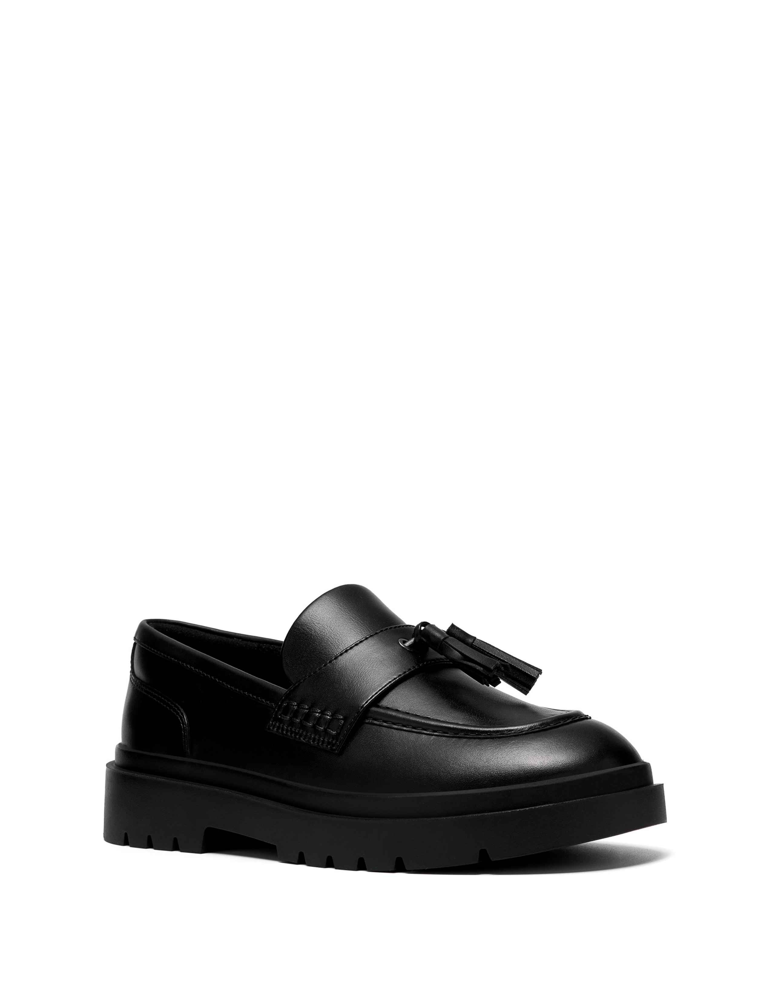 Leather Slip On Loafers (3-6 Large) 2 of 6