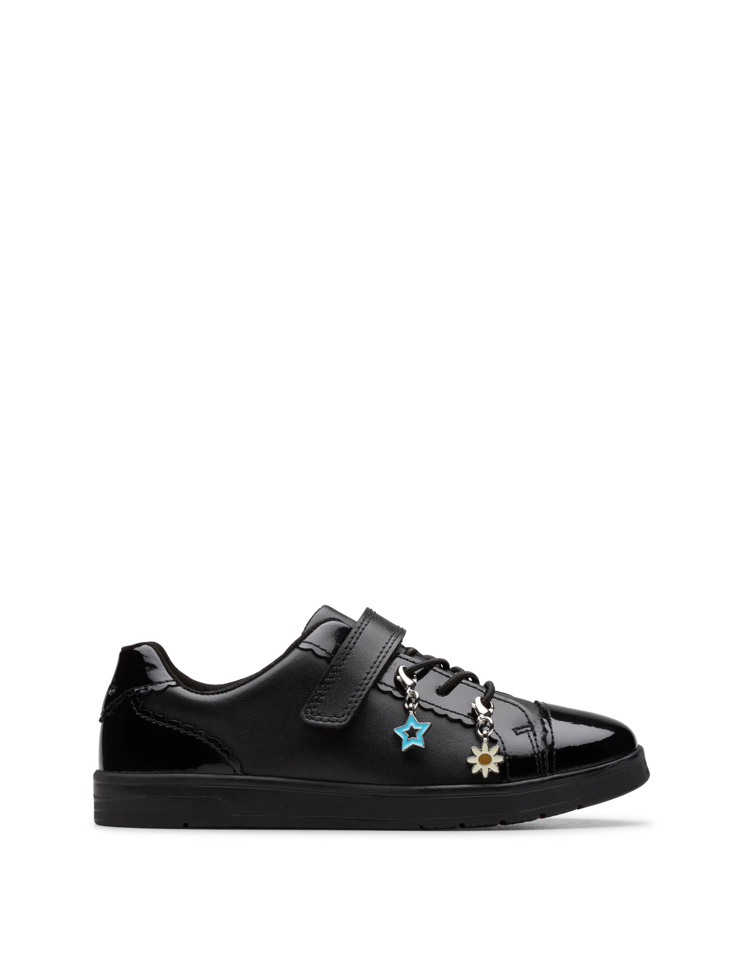 Kids' Leather Riptape School Shoes (10 Small-2½ Large) 1 of 6