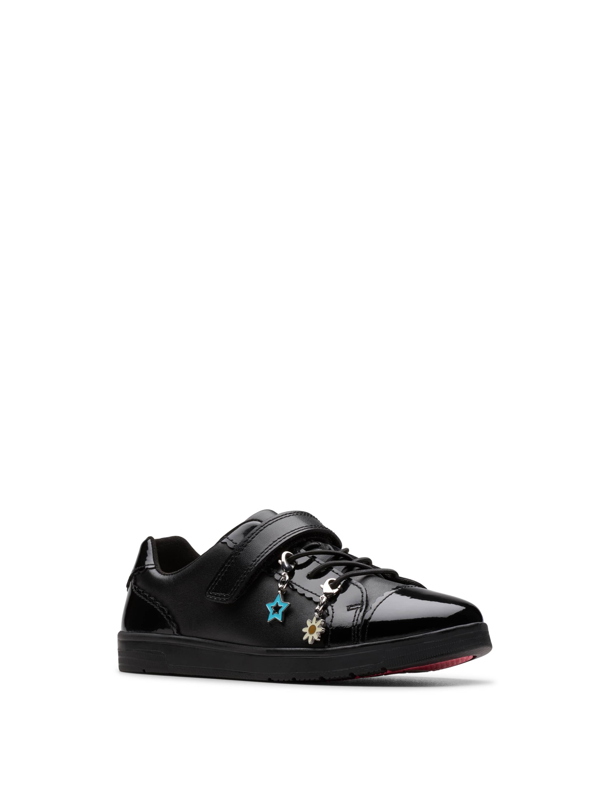 Kids' Leather Riptape School Shoes (10 Small-2½ Large) 2 of 6