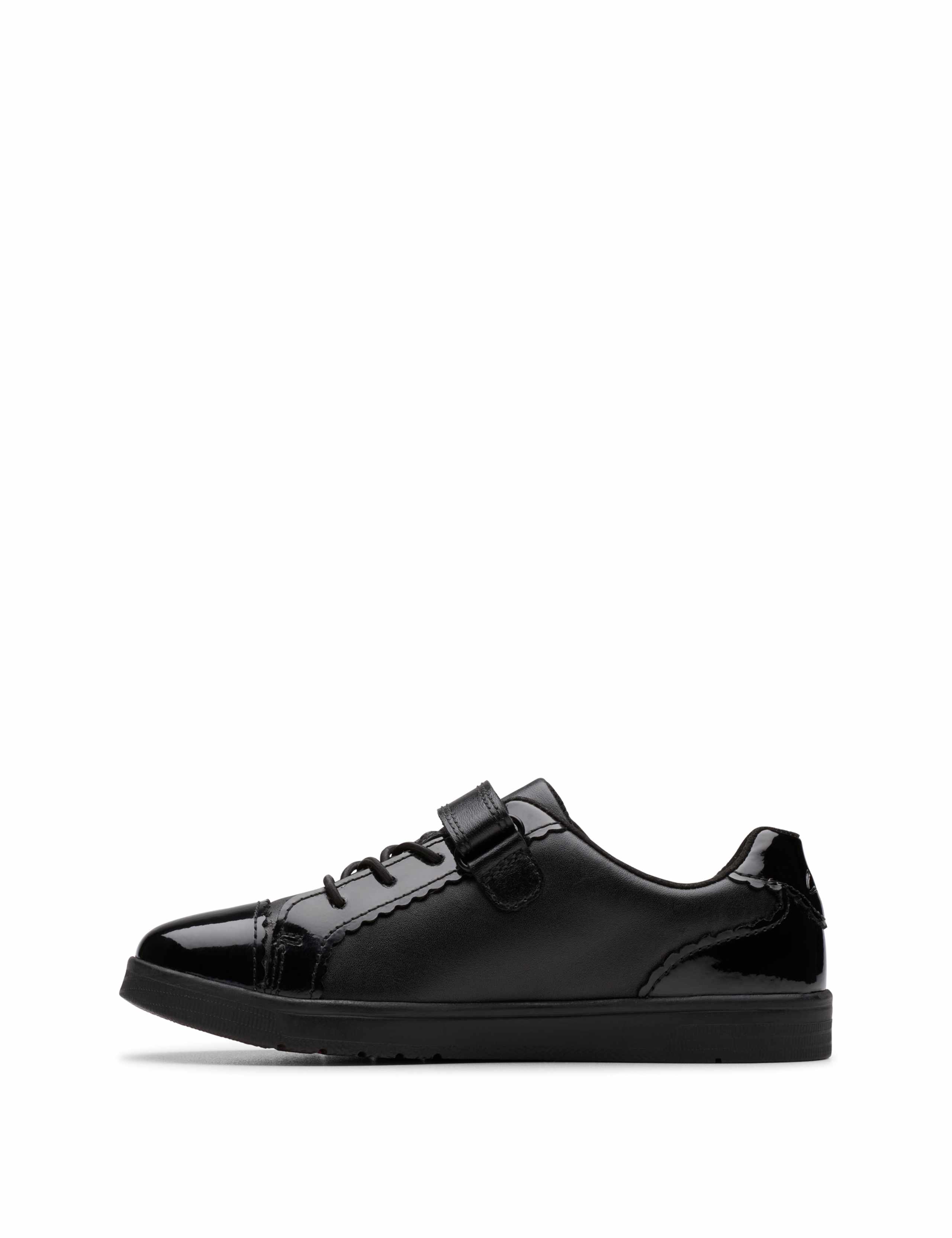 Kids' Leather Riptape School Shoes (10 Small-2½ Large) 3 of 6