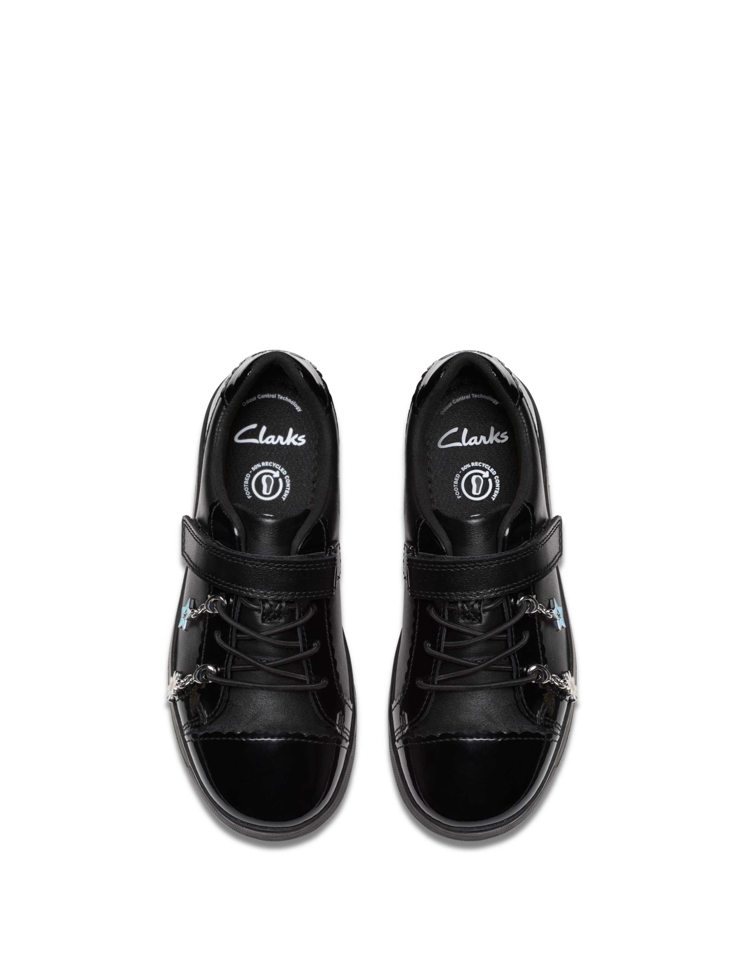Kids' Leather Riptape School Shoes (10 Small-2½ Large) 4 of 6