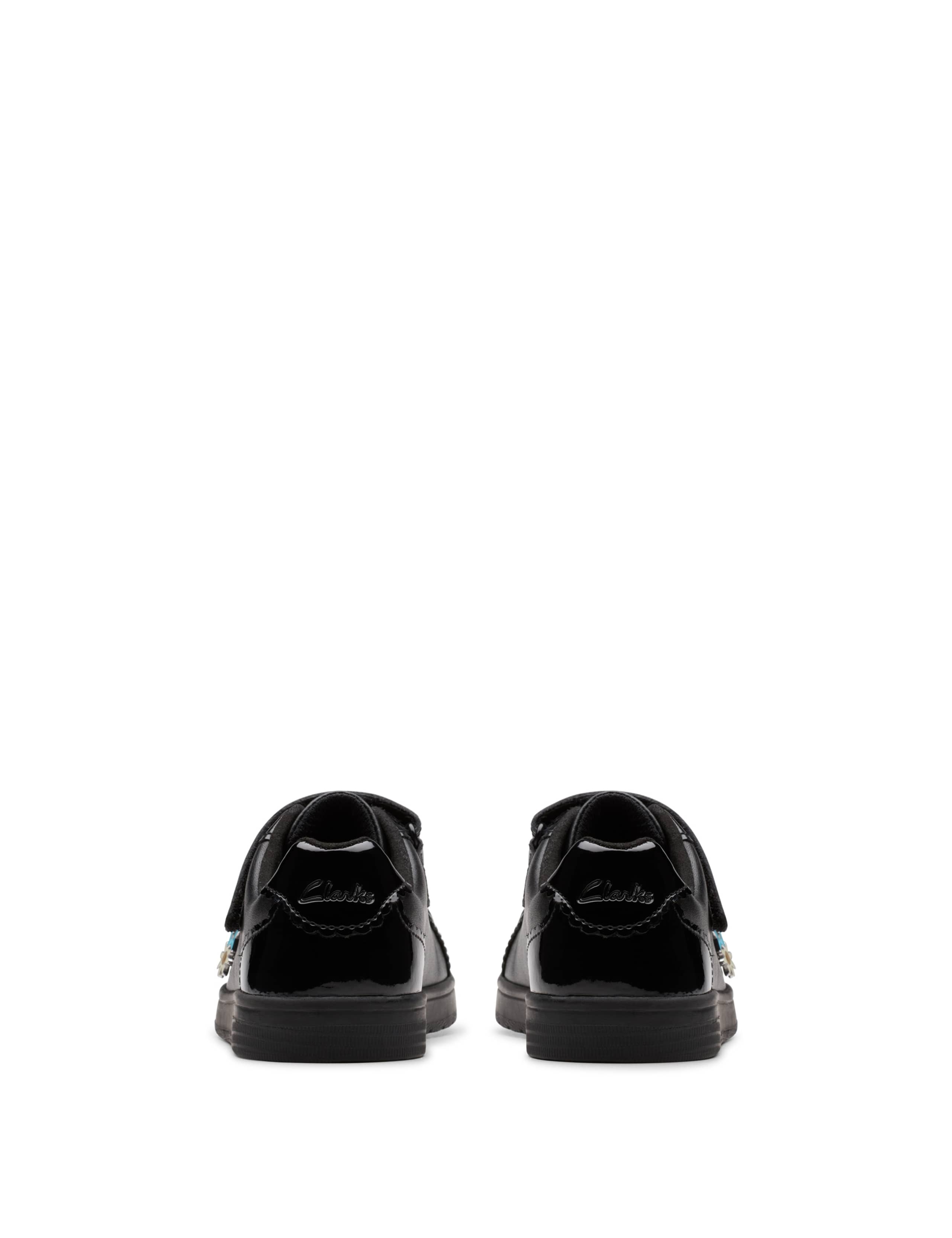 Kids' Leather Riptape School Shoes (10 Small-2½ Large) 5 of 6