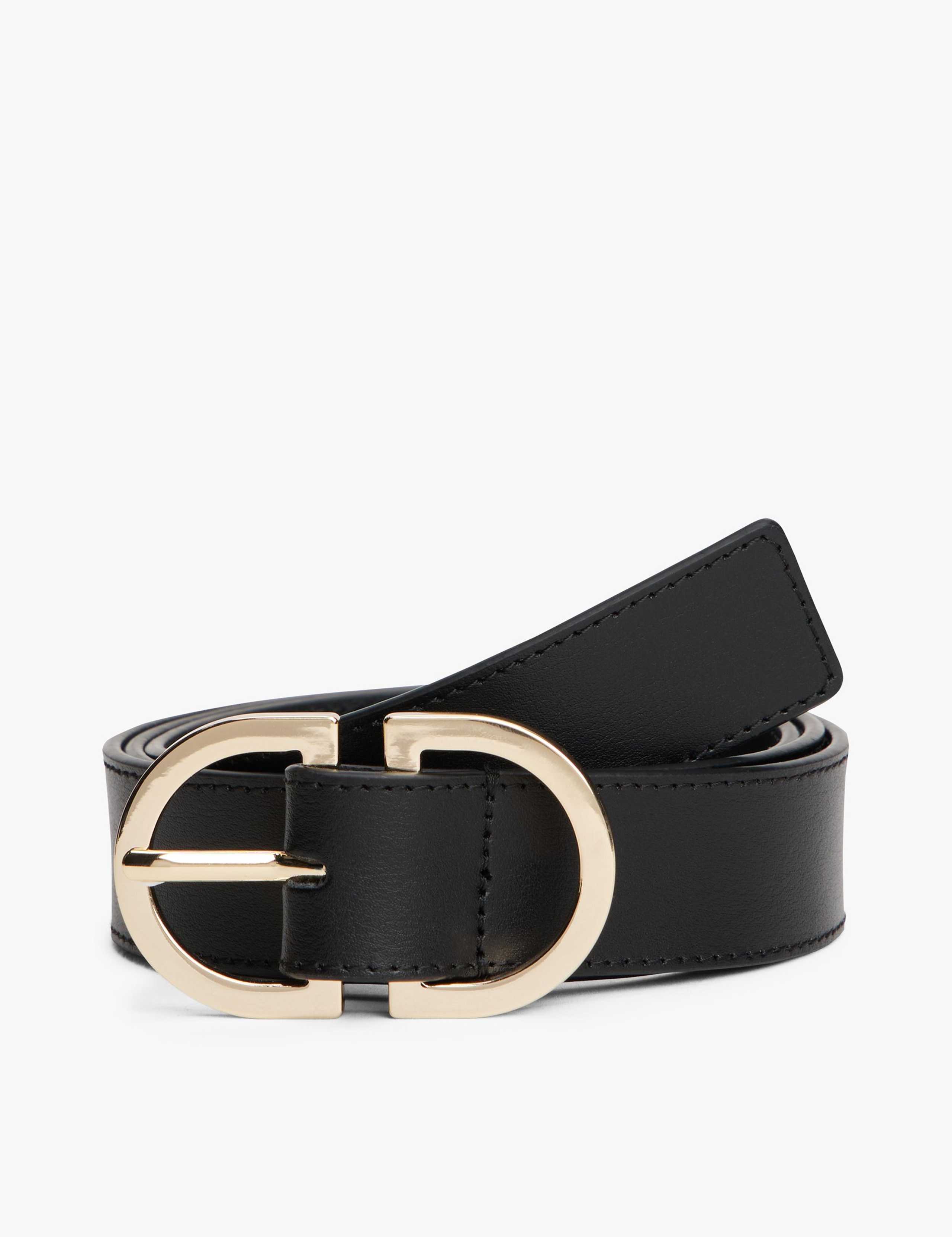 Feminine 2.5 Leather Oval Buckle Jeans Belt 3 of 4