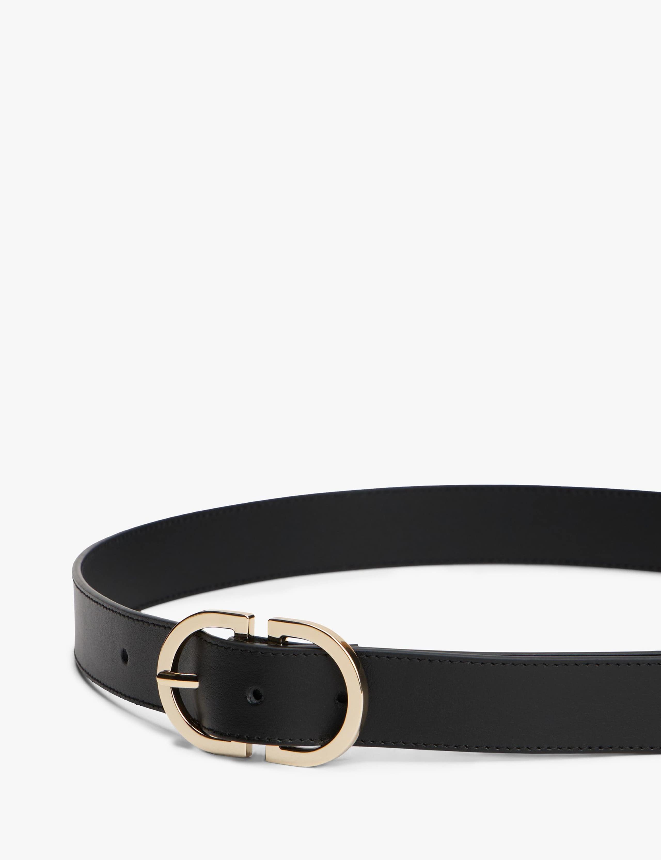 Feminine 2.5 Leather Oval Buckle Jeans Belt 4 of 4