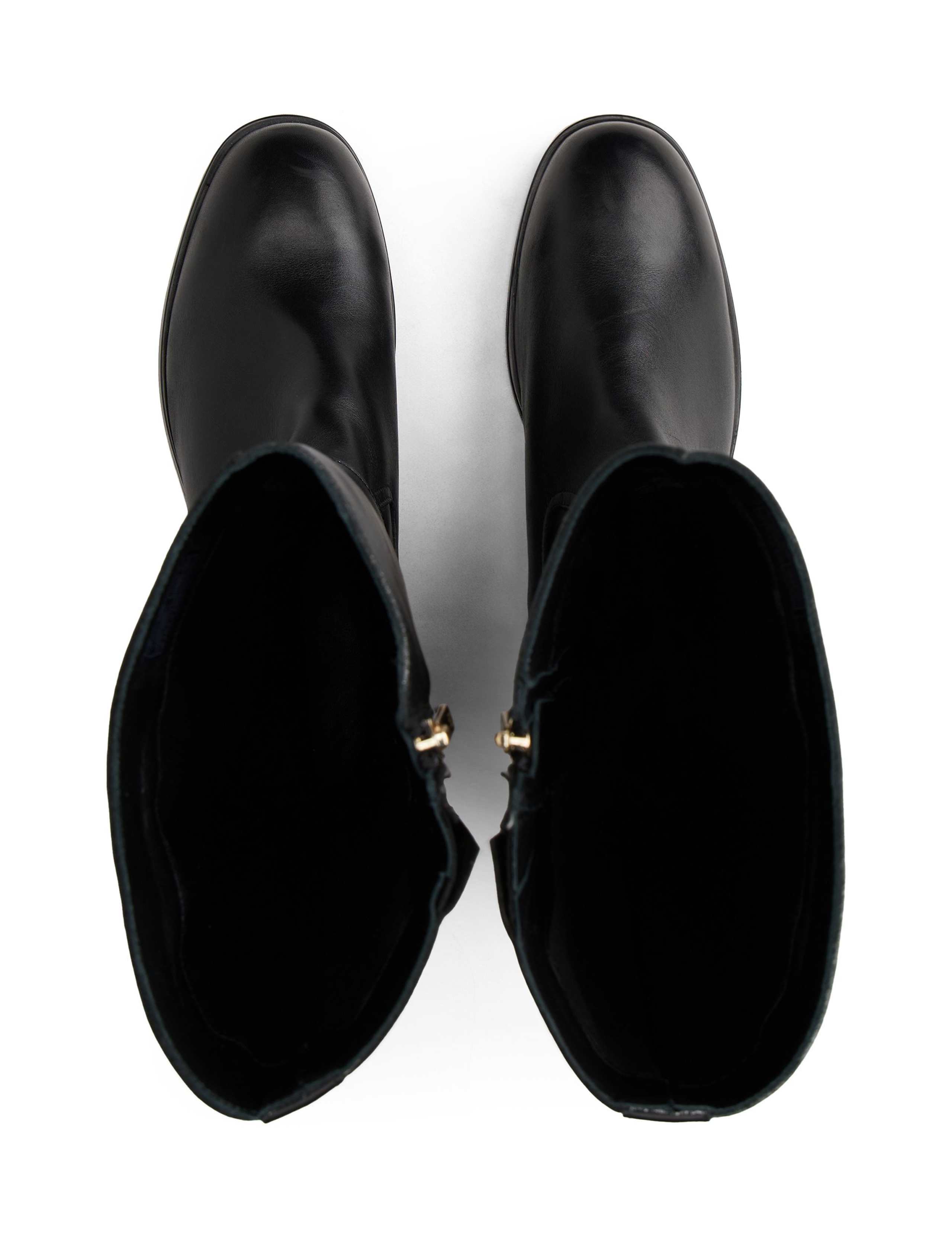 Leather Buckle Riding Boots 2 of 7