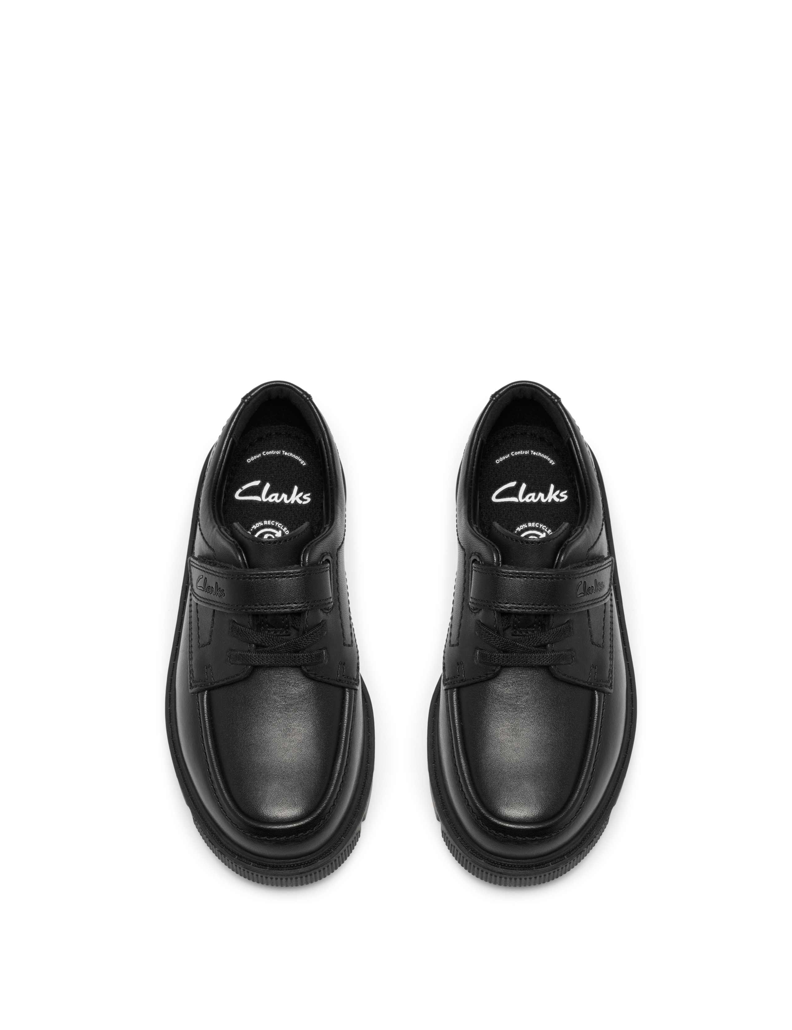 Leather School Shoes (10 Small-2½ Large) 2 of 6